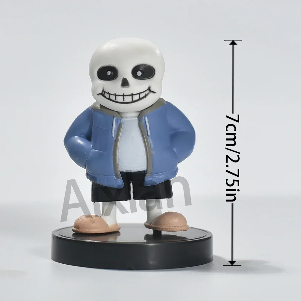 Aixlan UNDERTALE PVC Action Figure Flowey Sans Model Remastered Gift 7-8cm