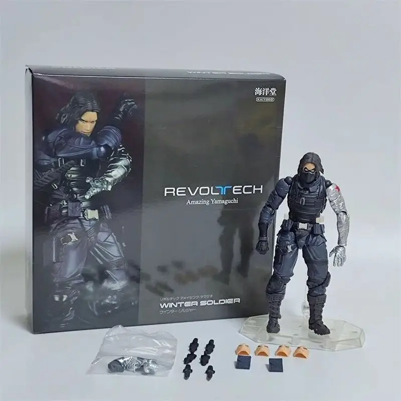 Hot Kaiyodo Winter Soldier Revoltech Amazing Yamaguchi Bucky Barnes Figure