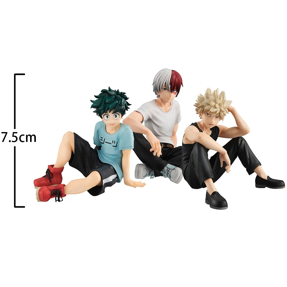 Anime MHA Midoriya Izuku Action Figure PVC Todoroki Shouto 7.5cm Model Toy