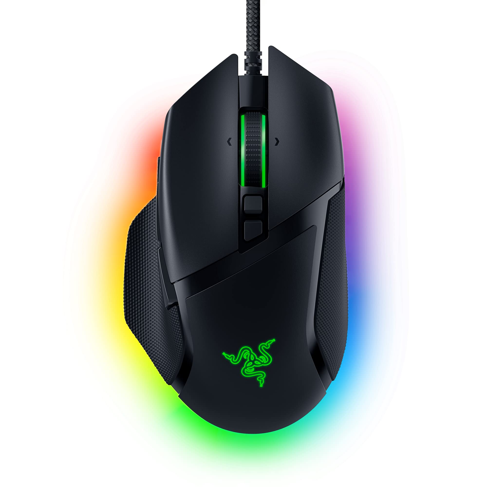 Razer Basilisk V3 Wired Custom Gaming Mouse, 10+1 Buttons, RGB Lighting