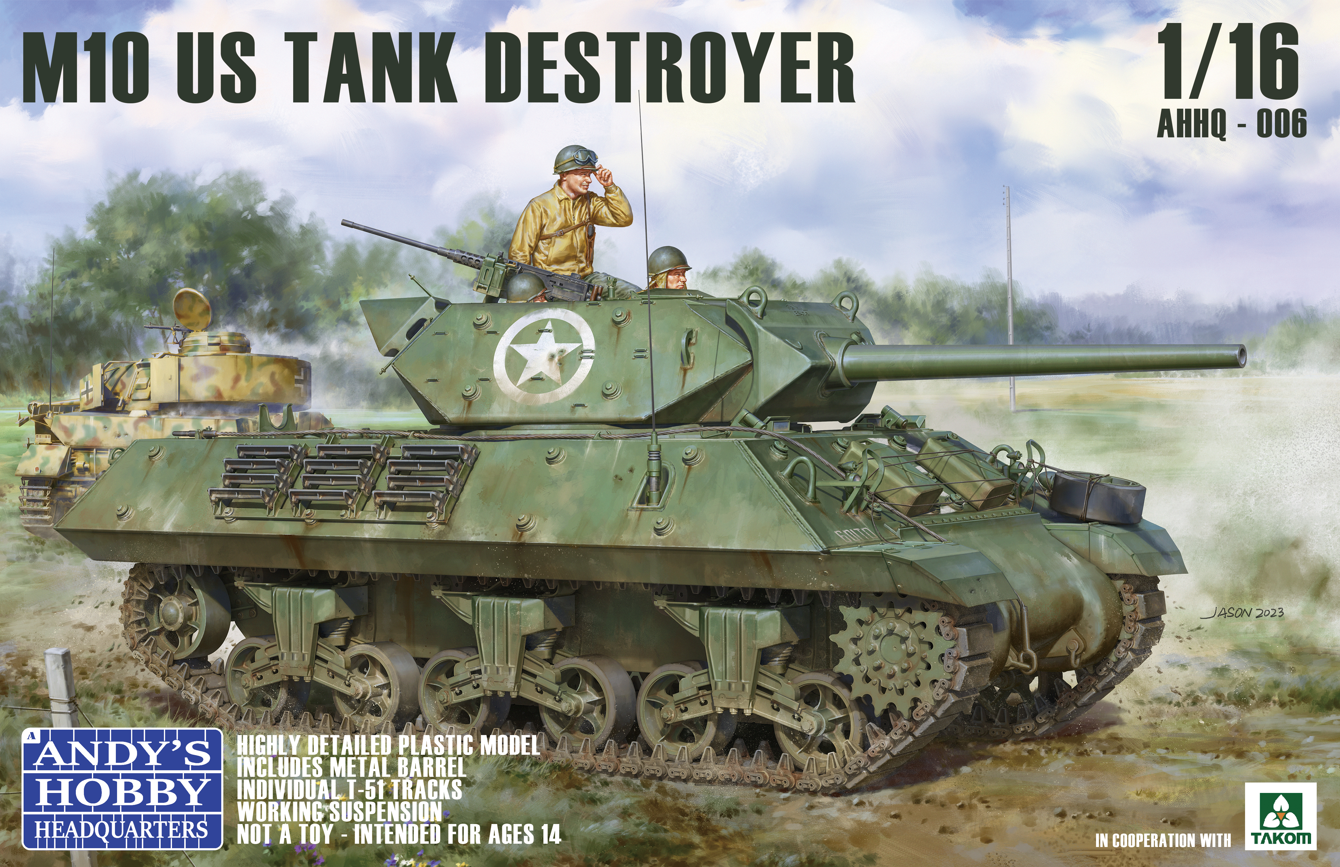 Andy’s HHQ x Takom 1/16 US M10 Tank Destroyer (with Full Body Figure)