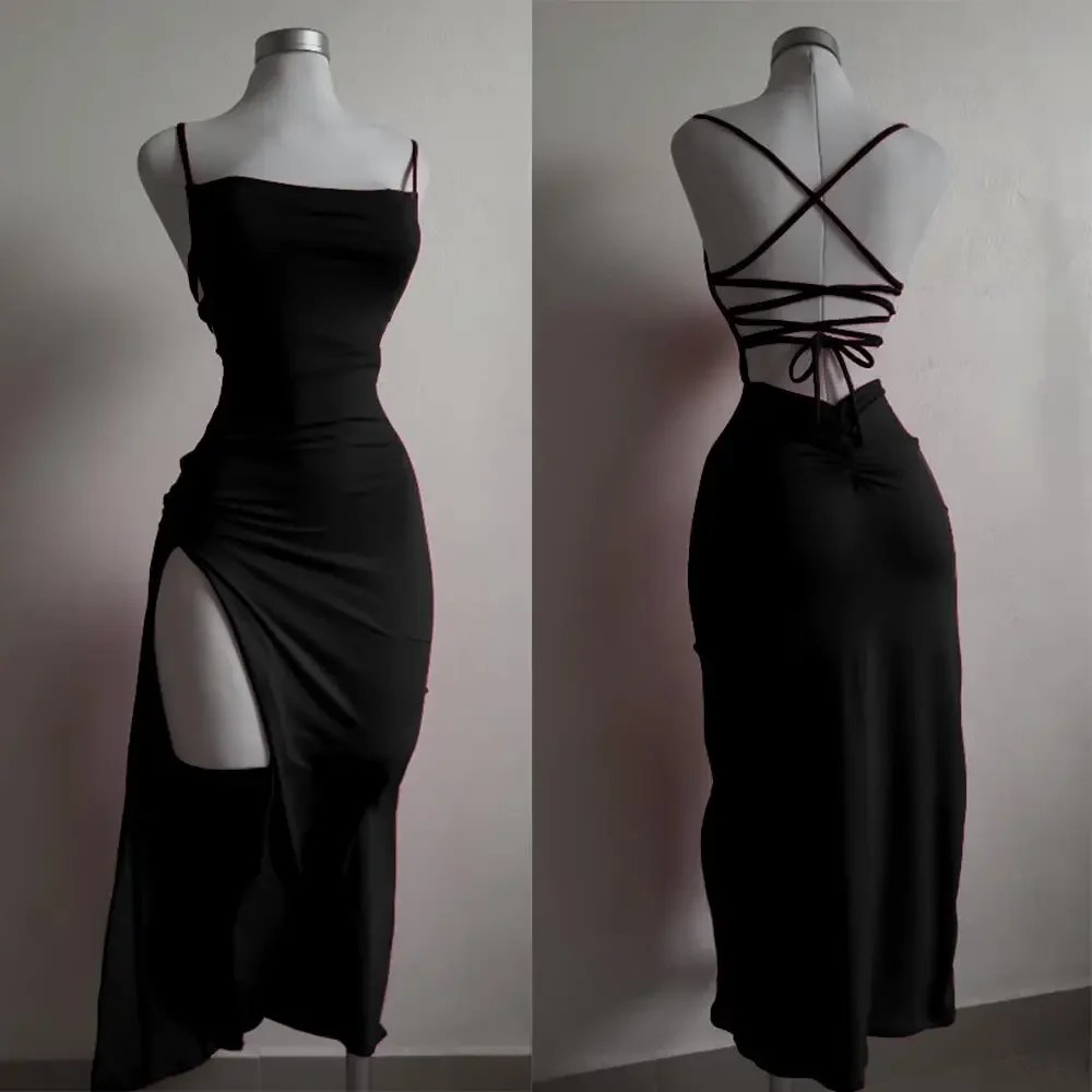 2025 New Women Dress summer high sensibility halter strap Spice Girl hip Dress