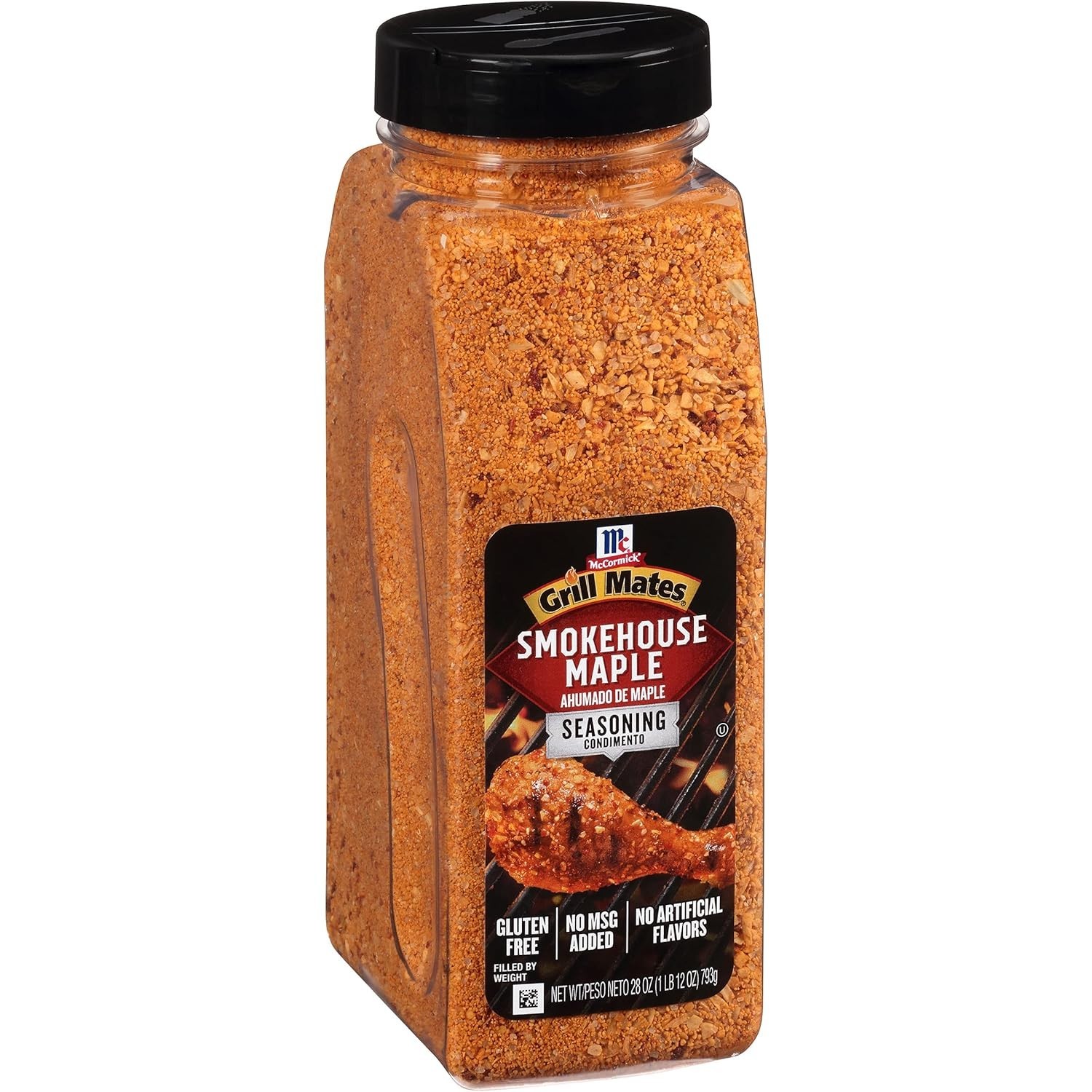 Smokehouse Maple Seasoning 28 oz Container for Pork Chicken and Burgers
