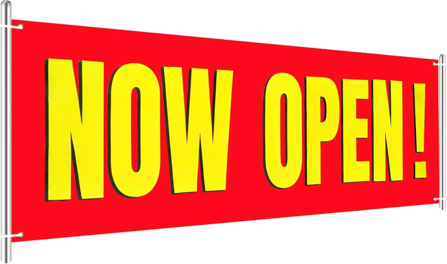 Large Now Open Banner 3×8 FT for Outdoor Indoor Business Decoration