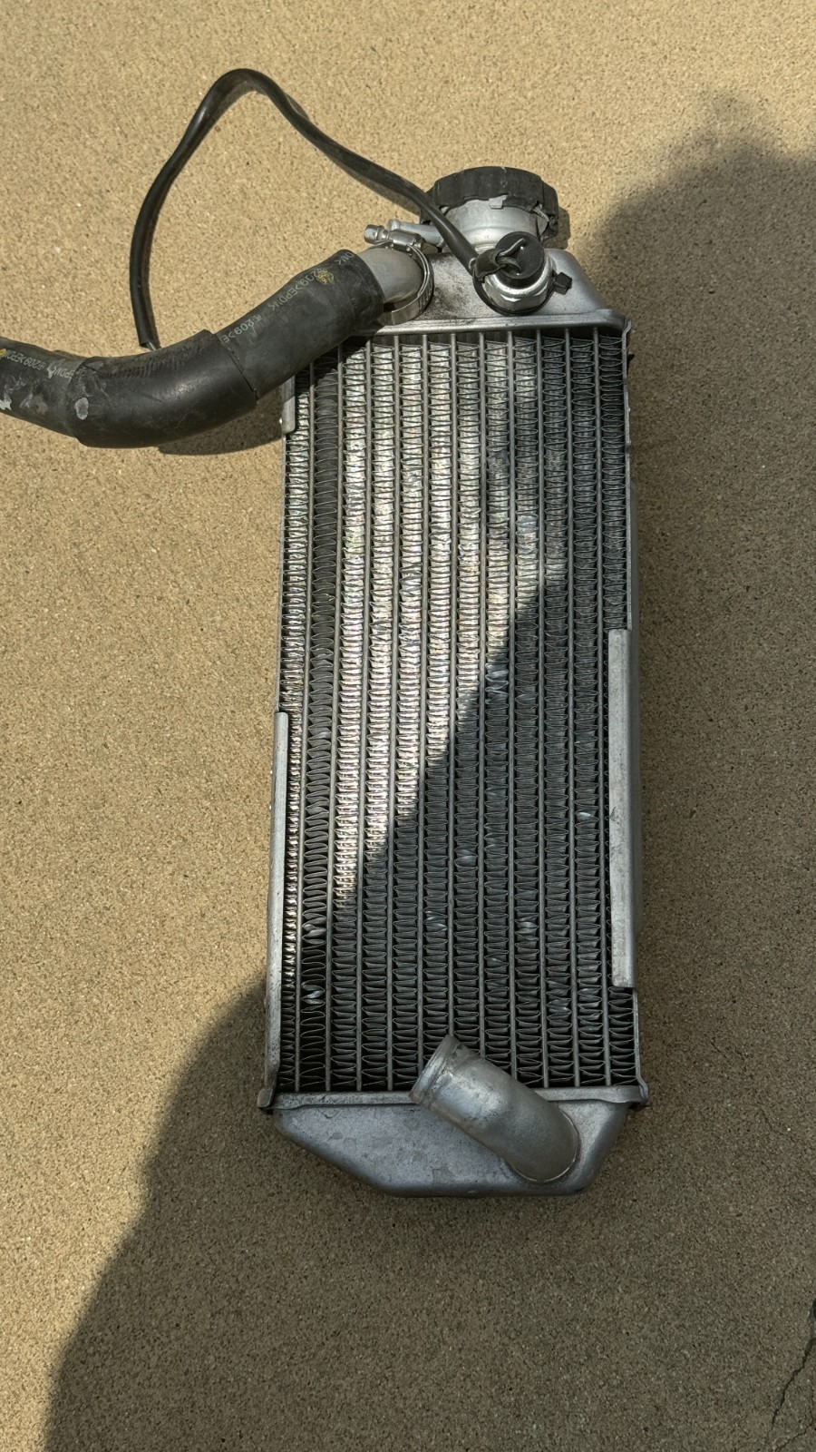 00-24 DRZ400SM Right Side Radiator 2000-2024 DRZ400S Radiator OEM fill Cap