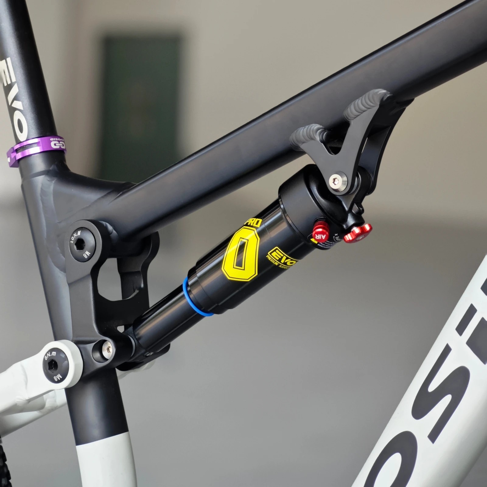 EVOSID MTB 165mm Adjustable Air Shock Absorber for Mountain Bikes
