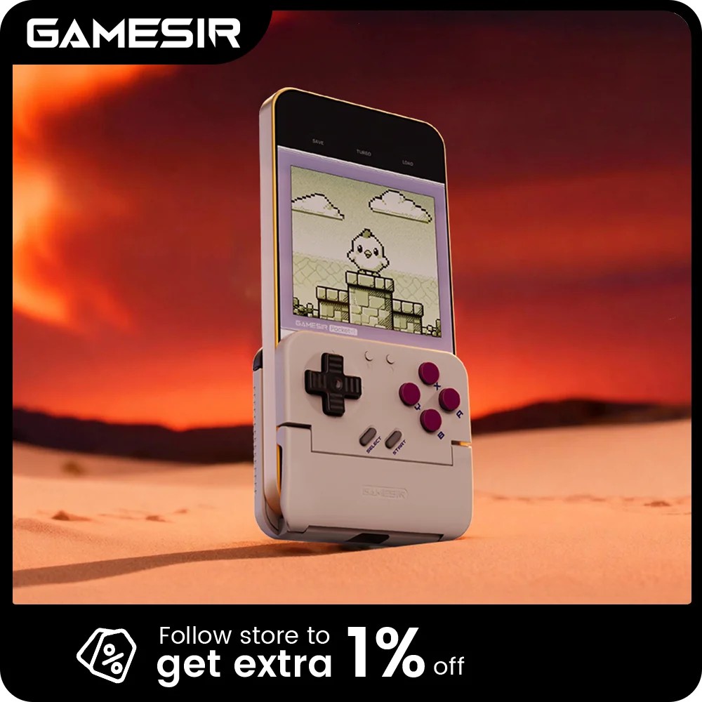 GameSir Pocket Taco Mobile Controller – Bluetooth Retro Gamepad for Android/iOS