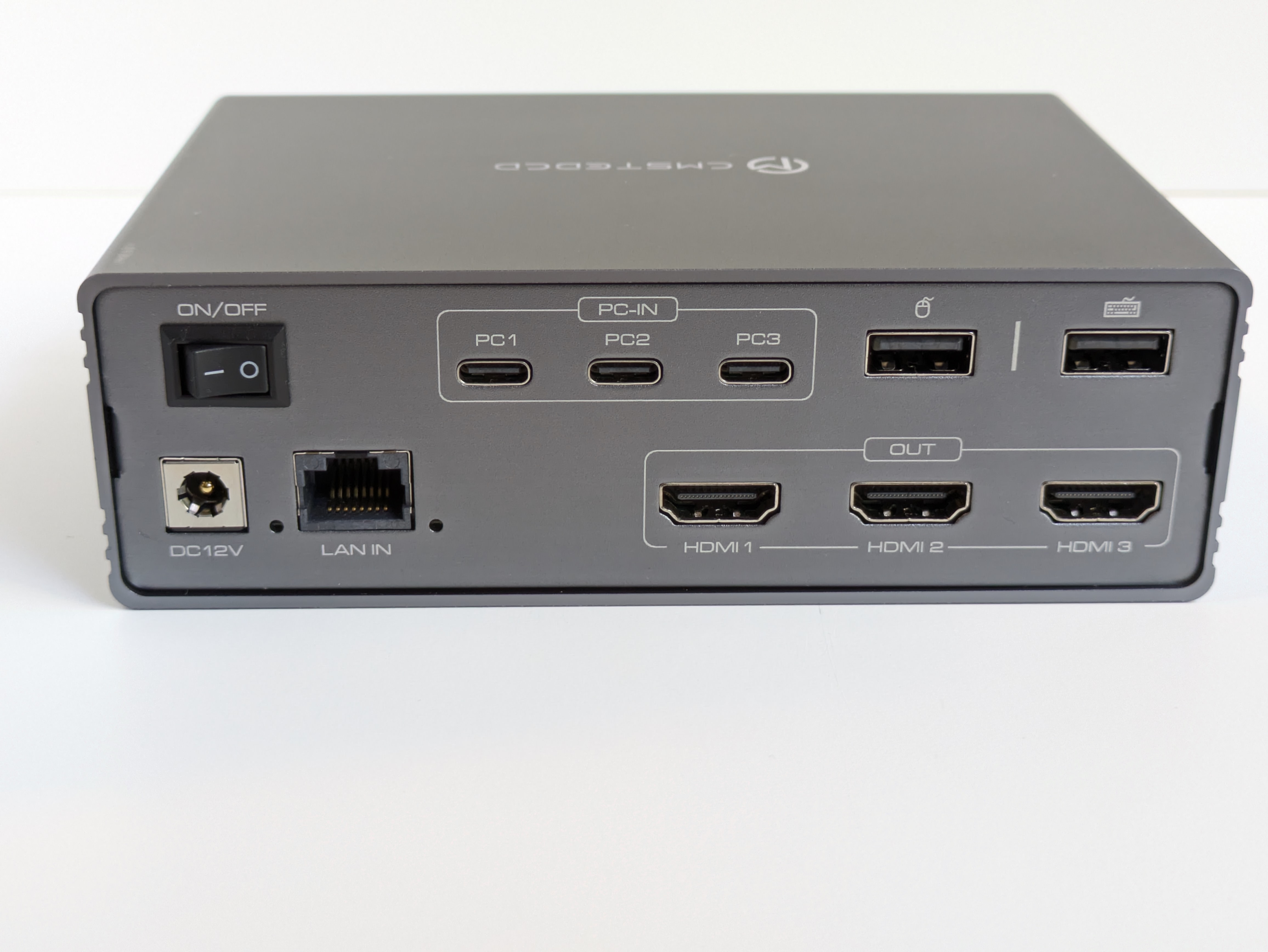 CMSTEDCD 3 Port USB C KVM Switch with 3 HDMI, 4K@60Hz for Laptops & PC SW906