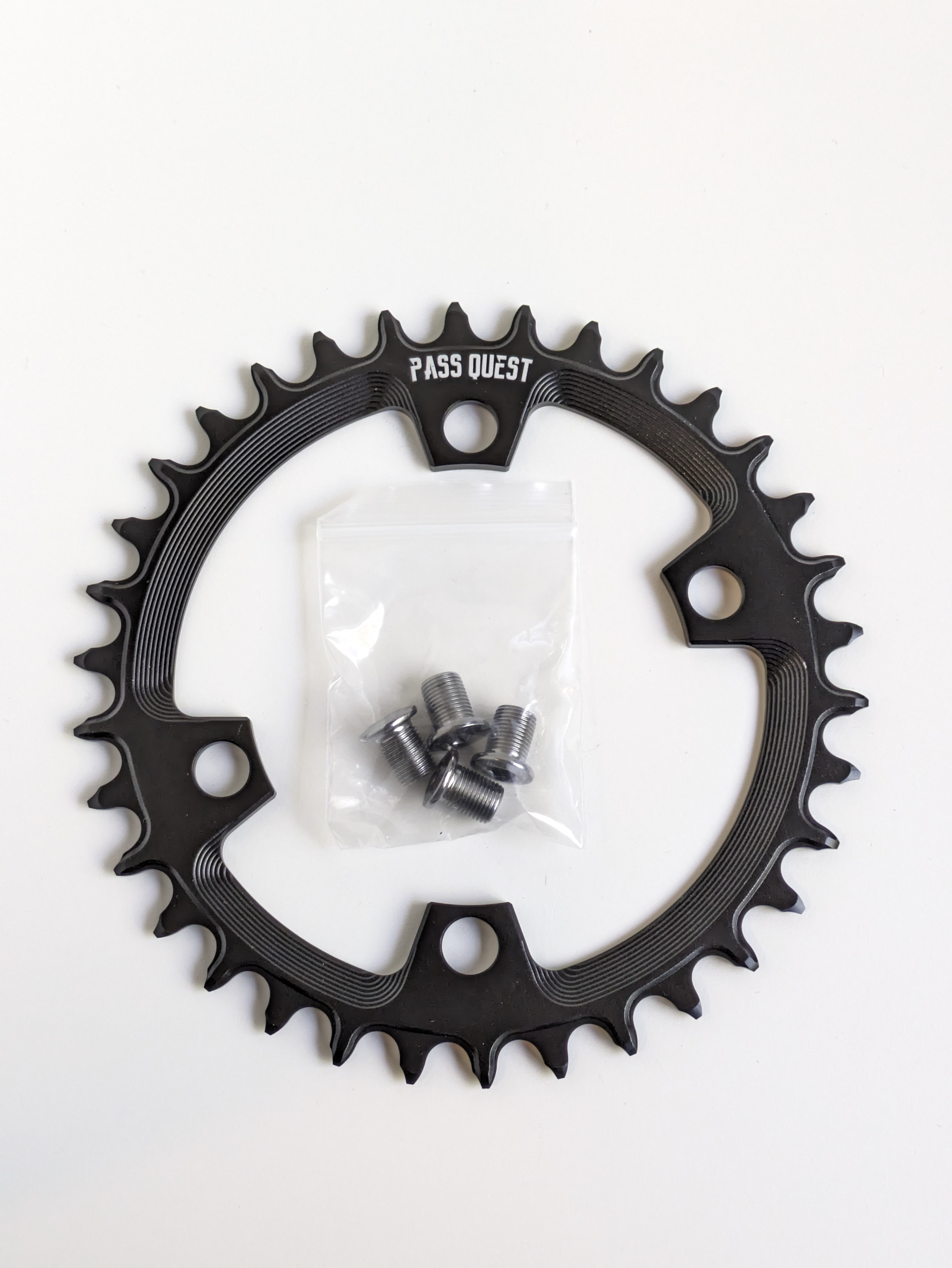 PASS QUEST 34T 94BCD-5 Bolt Narrow Wide Sprocket for 10/11/12 Speed Bikes