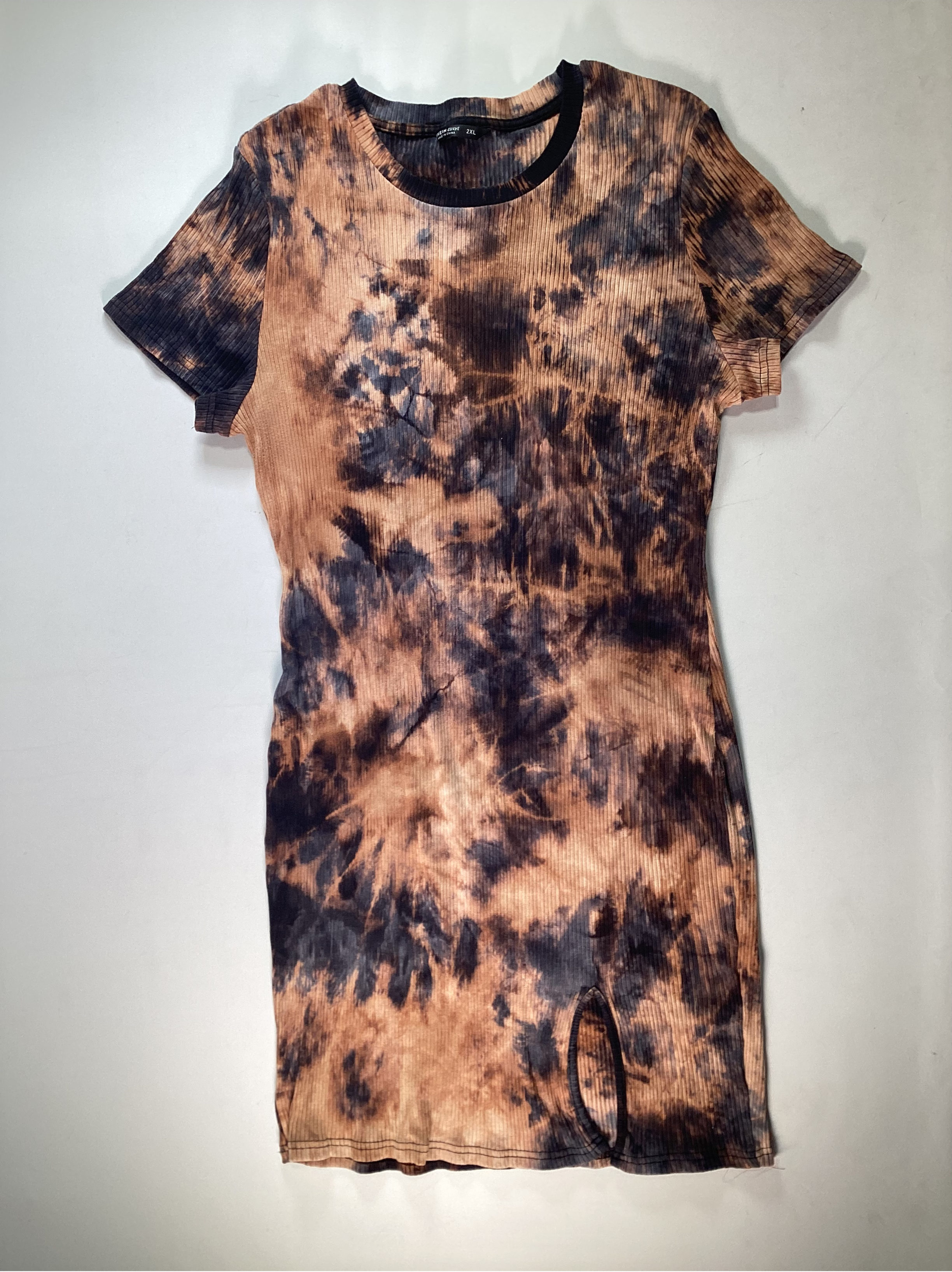 Womens Shein Orange Shirt Dress Size 2XL EUC Womens Shein Orange Shirt Dress Size 2XL EUC