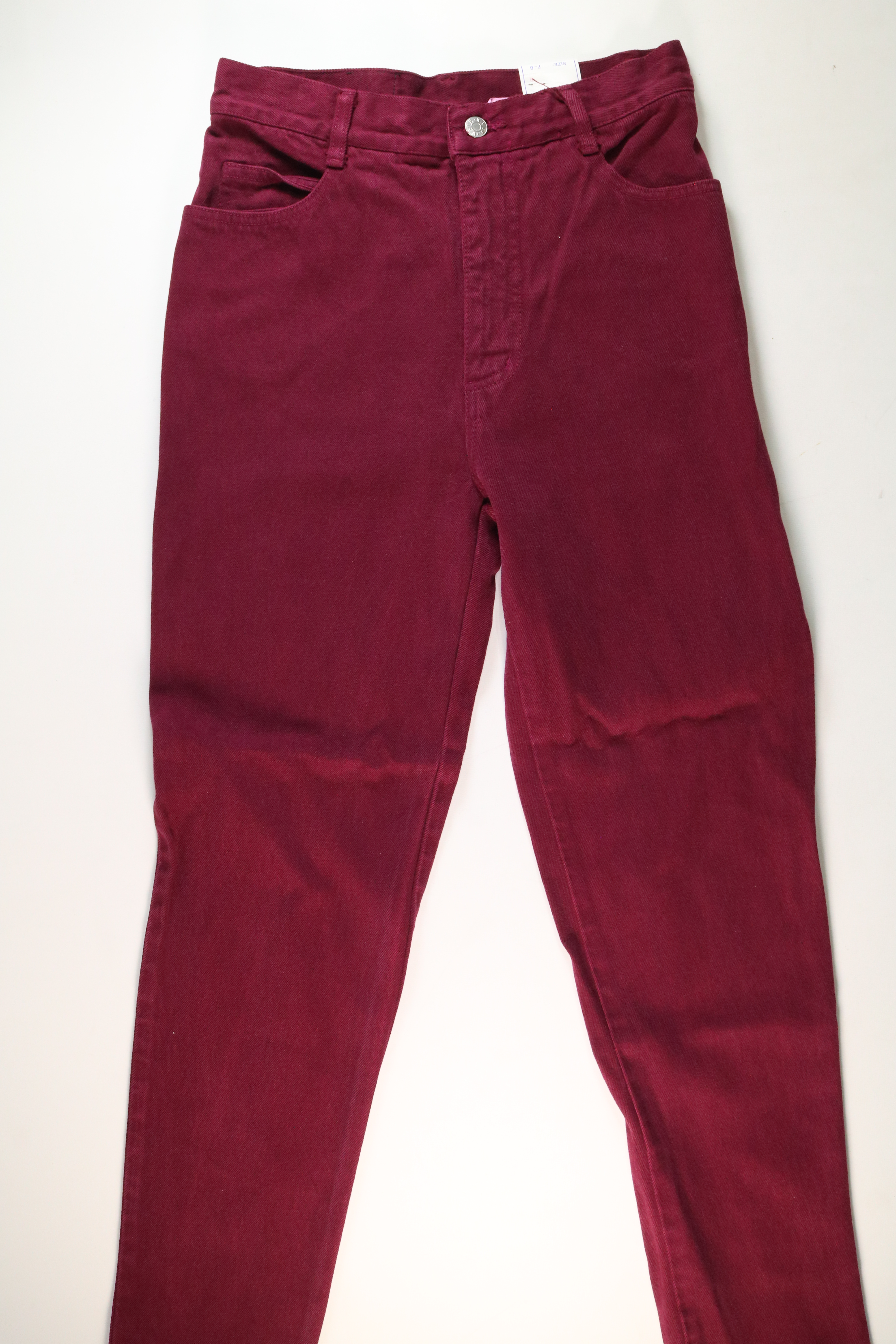 Womens Wave Red Jeans Size 7 NEW