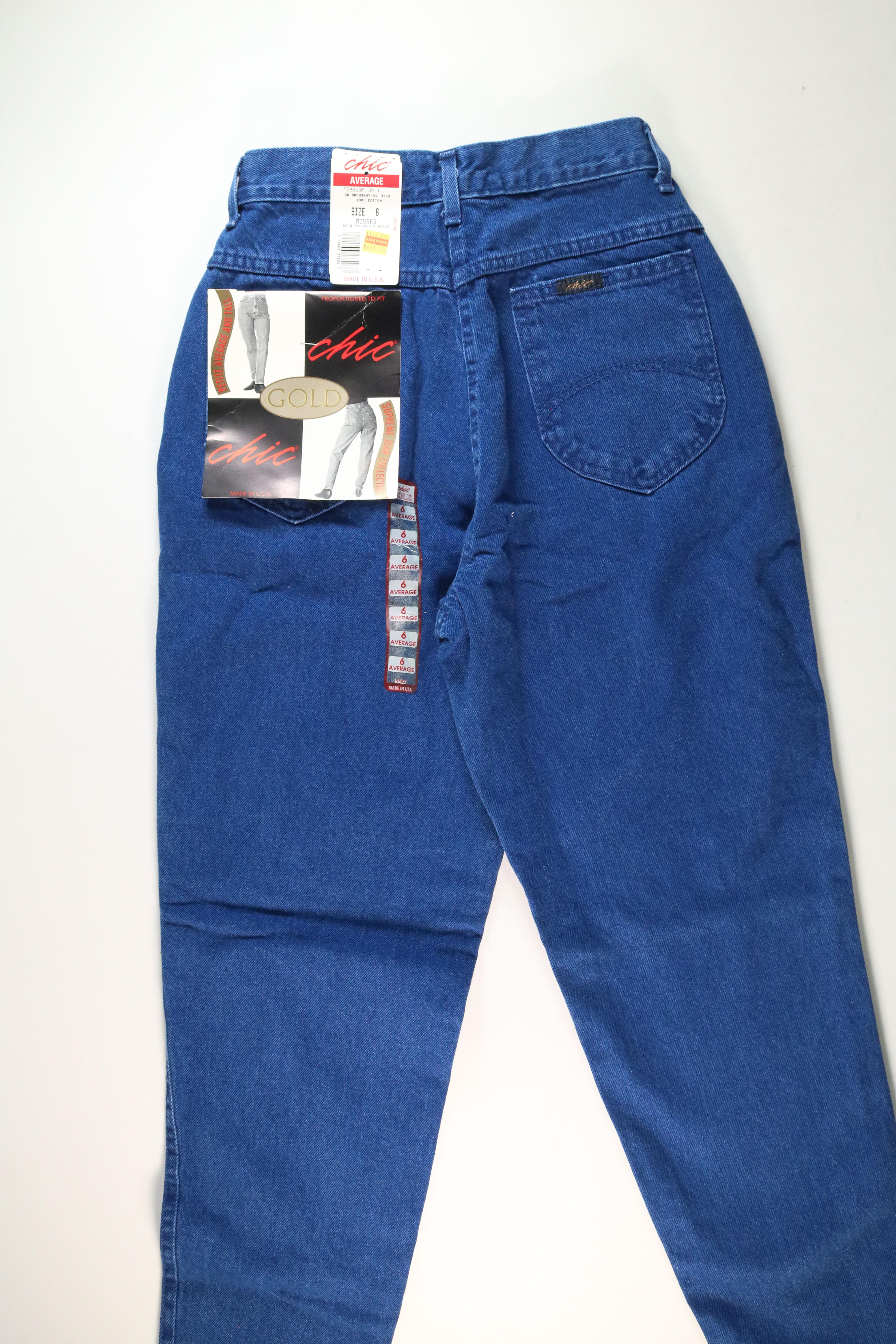 Women's Chic Dark Blue Jeans Size 6 NEW | eBay