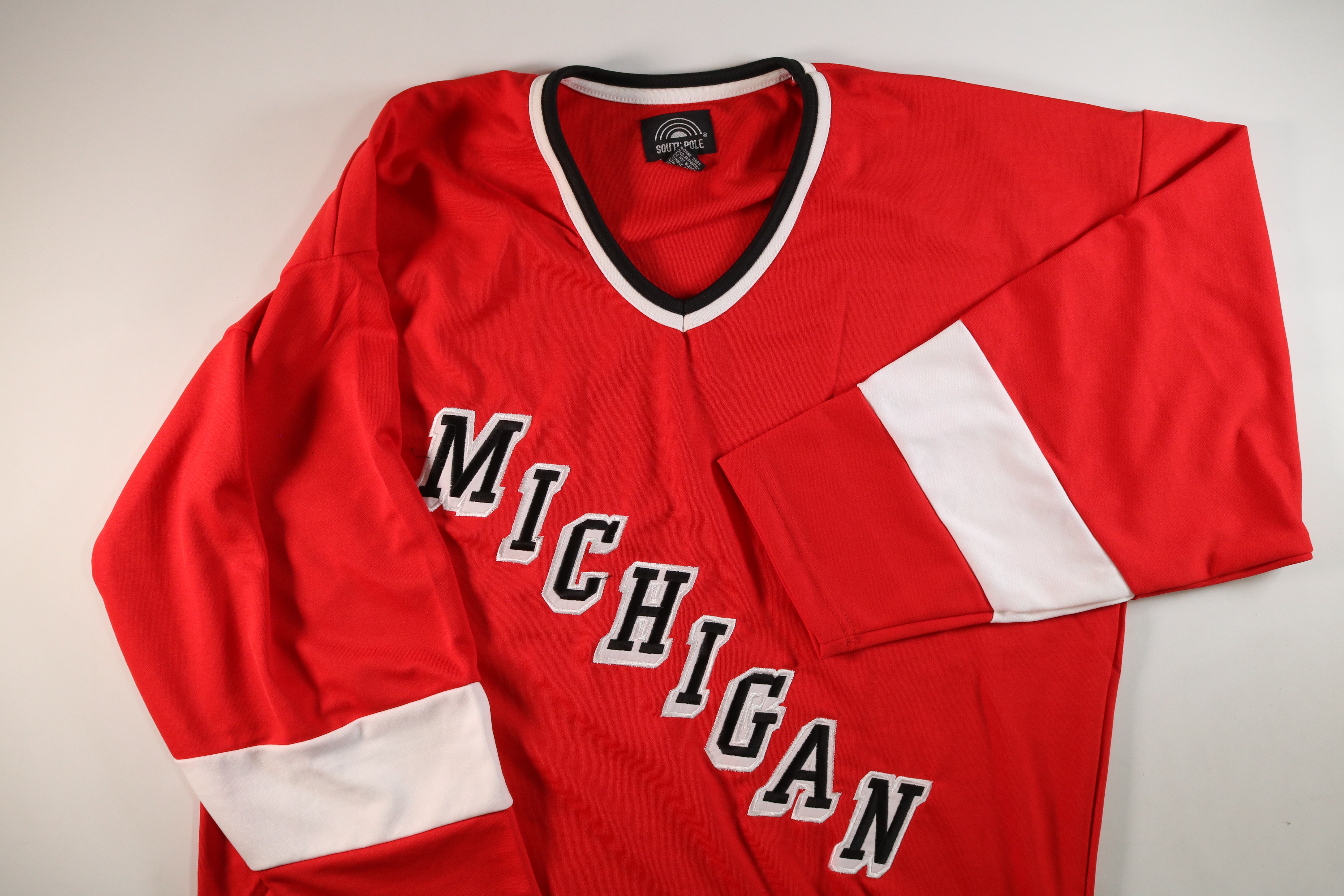 Unisex Vintage South Pole Red Michigan Jersey Size XXL 2X NEW