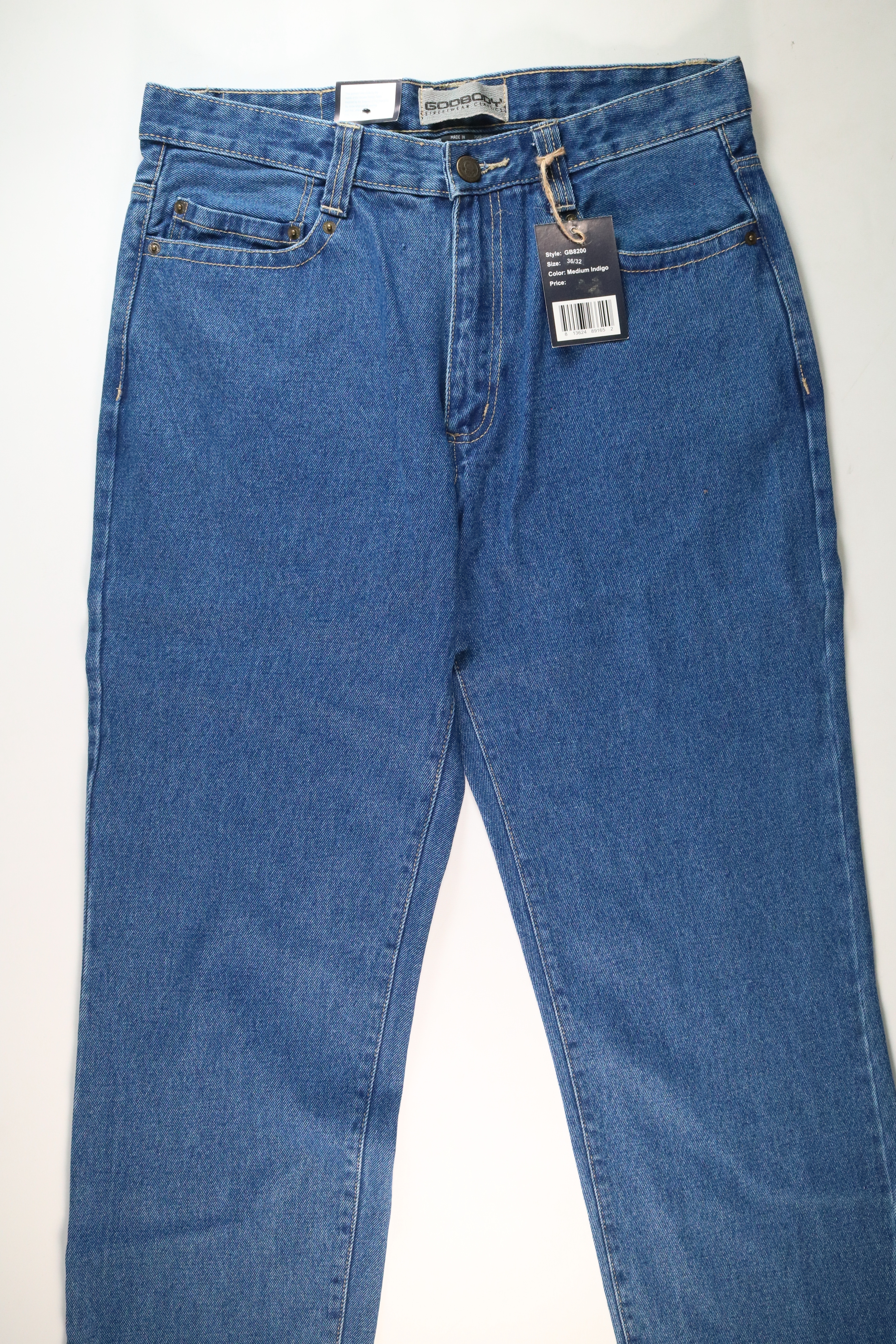Womens God Body Medium Indigo Jeans Size 36 NEW