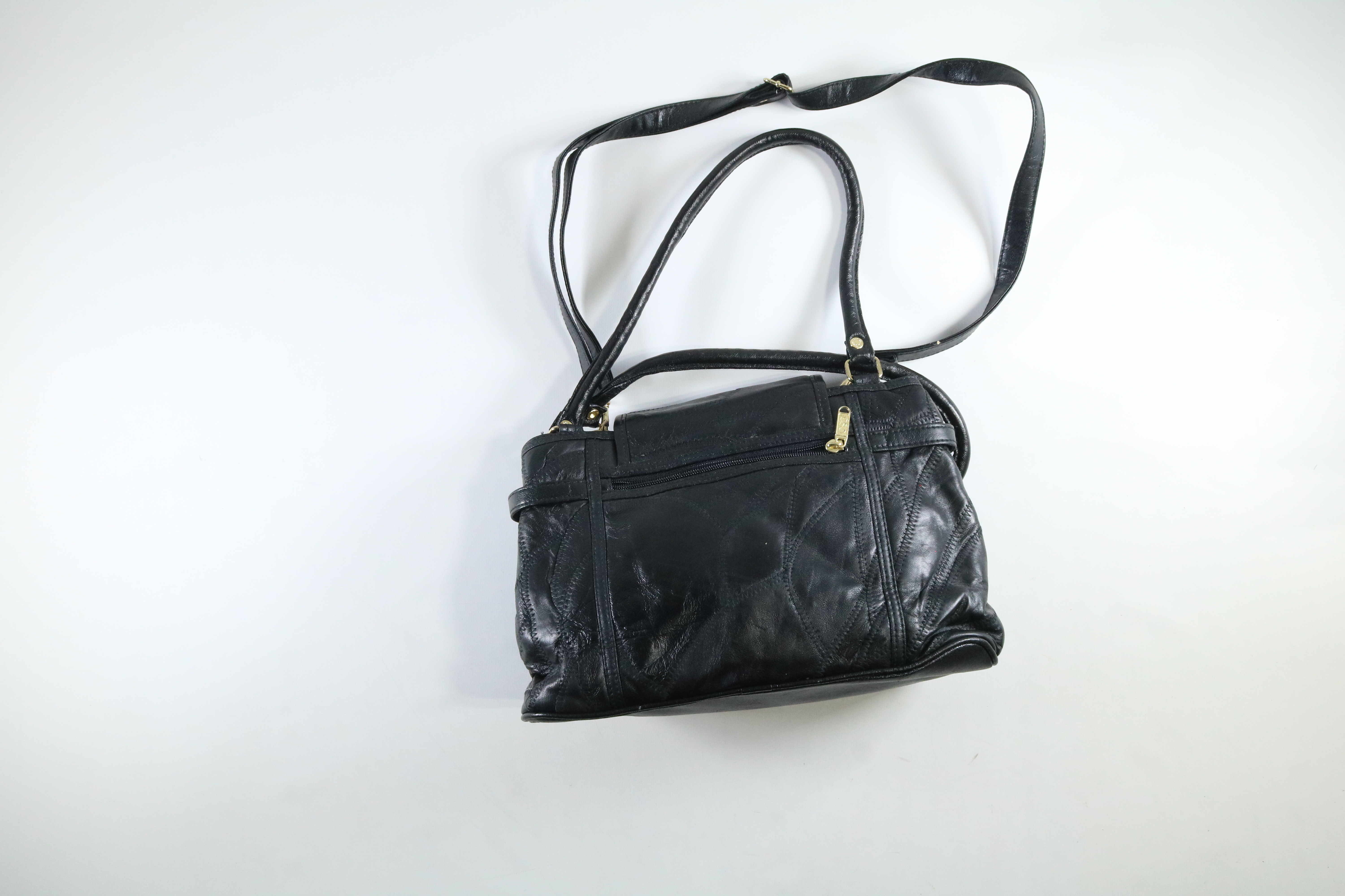 Womens Chenson Black Pattern Bag Purse NEW