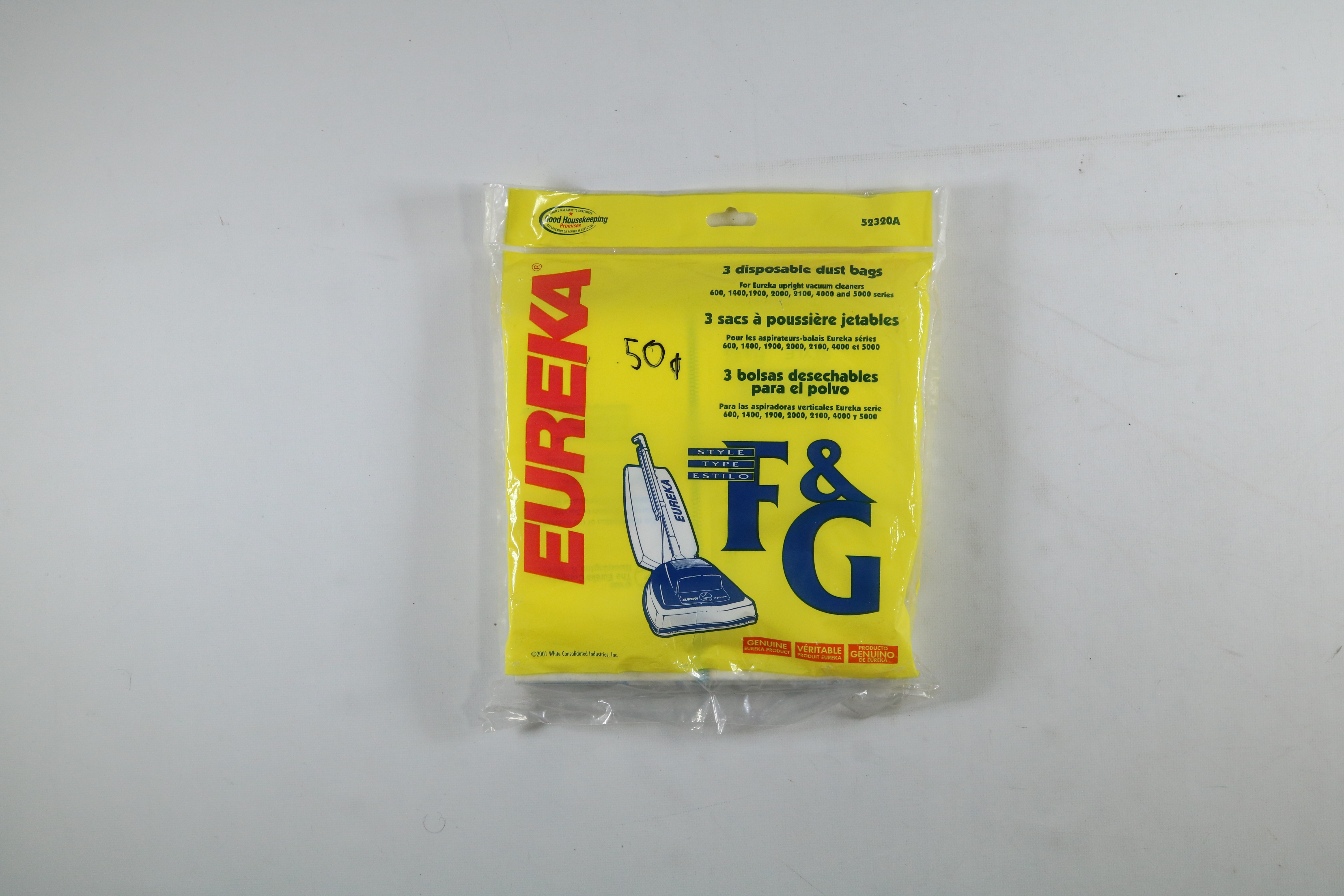 Eureka Upright Vacuum Cleaners 3 Dust Bags NEW