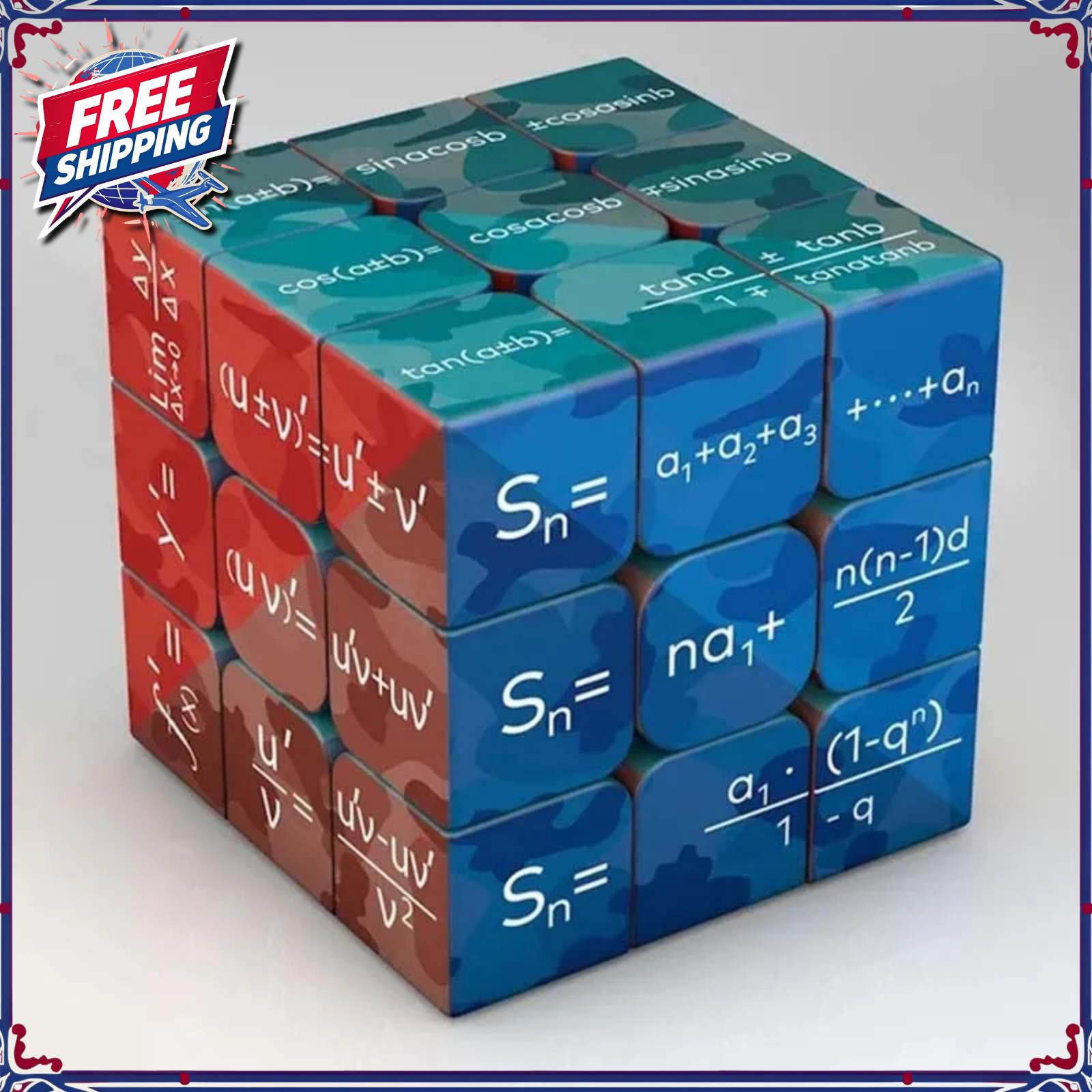 Educational Fidget Math Chemistry Element Magic Cube Puzzle Pattern Toys 3X3X3