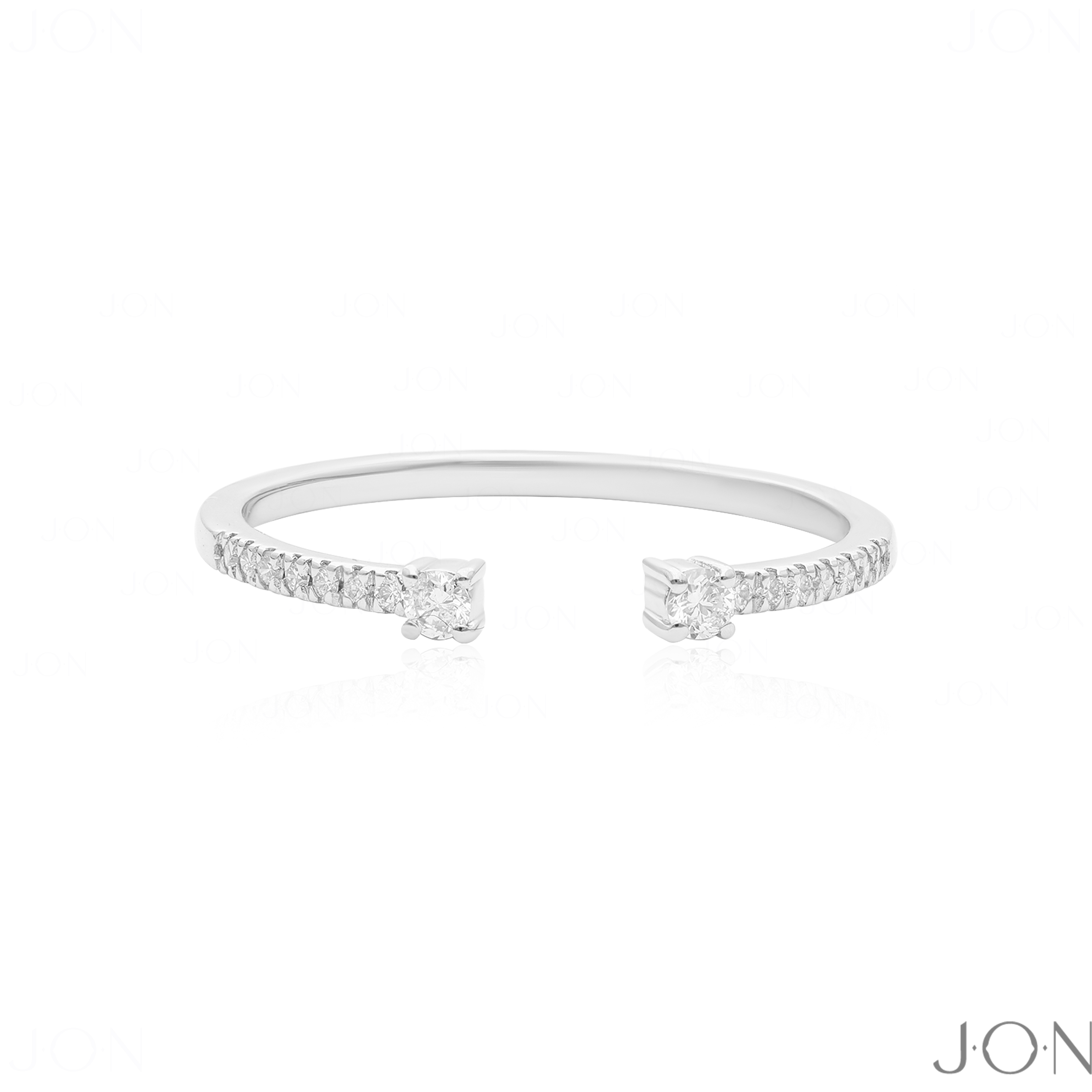 Diamond 14k Gold Open Cuff Ring-Women’s Day Gift🎁Jewelry - Picture 14 of 14