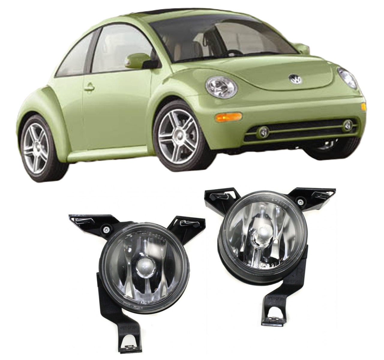 Fits Volkswagen New Beetle Fog Light 2001-2005 Driver