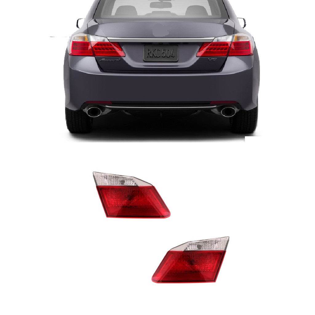 For 2013-2015 Honda Accord Tail Light Pair Inner Sedan CAPA HO2802104C - Picture 1 of 4