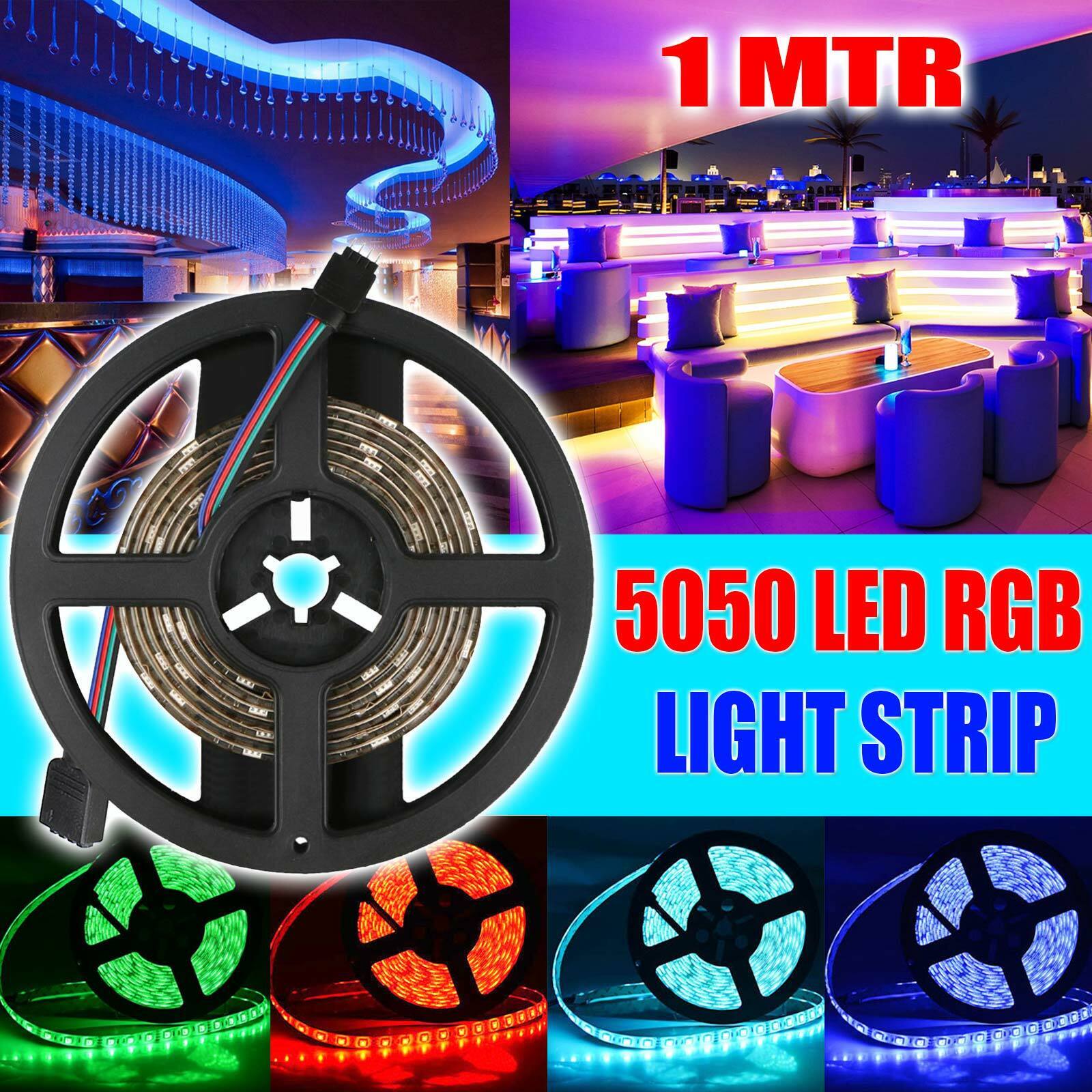 5m 12V 2835 5050 LED Strip Lights Waterproof Flexible Tape Kitchen Cabinet Light
