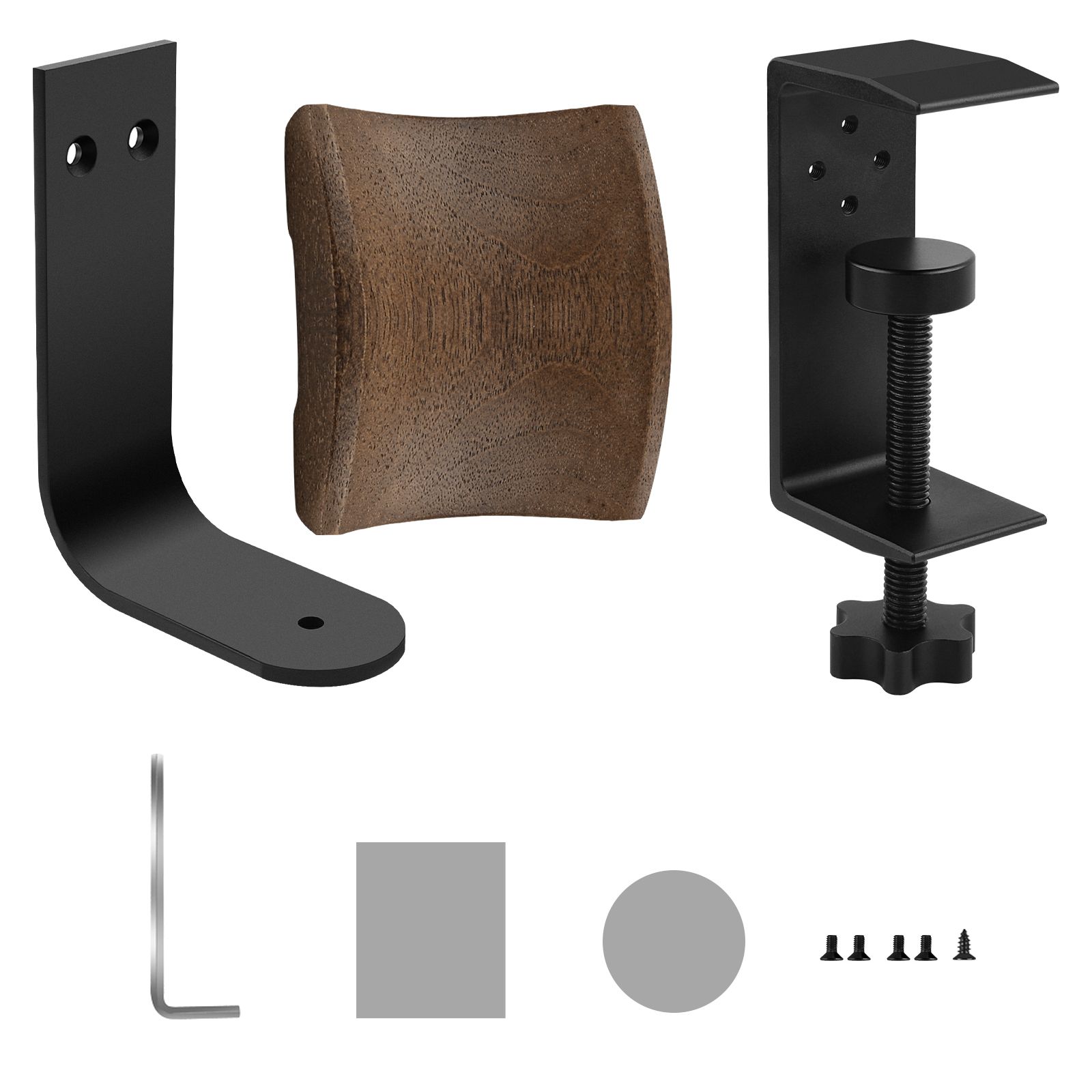 THE G-LAB K-Stand RADON Gaming Kopfhörer Stander - RGB-Hintergrundbeleuchtung, USB-Hub 2 x 2,0, Rutschfeste Basis - Universalhalterung für Gamer-Kopfhörer - PC PS4 PS5 Xbox (Schwarz