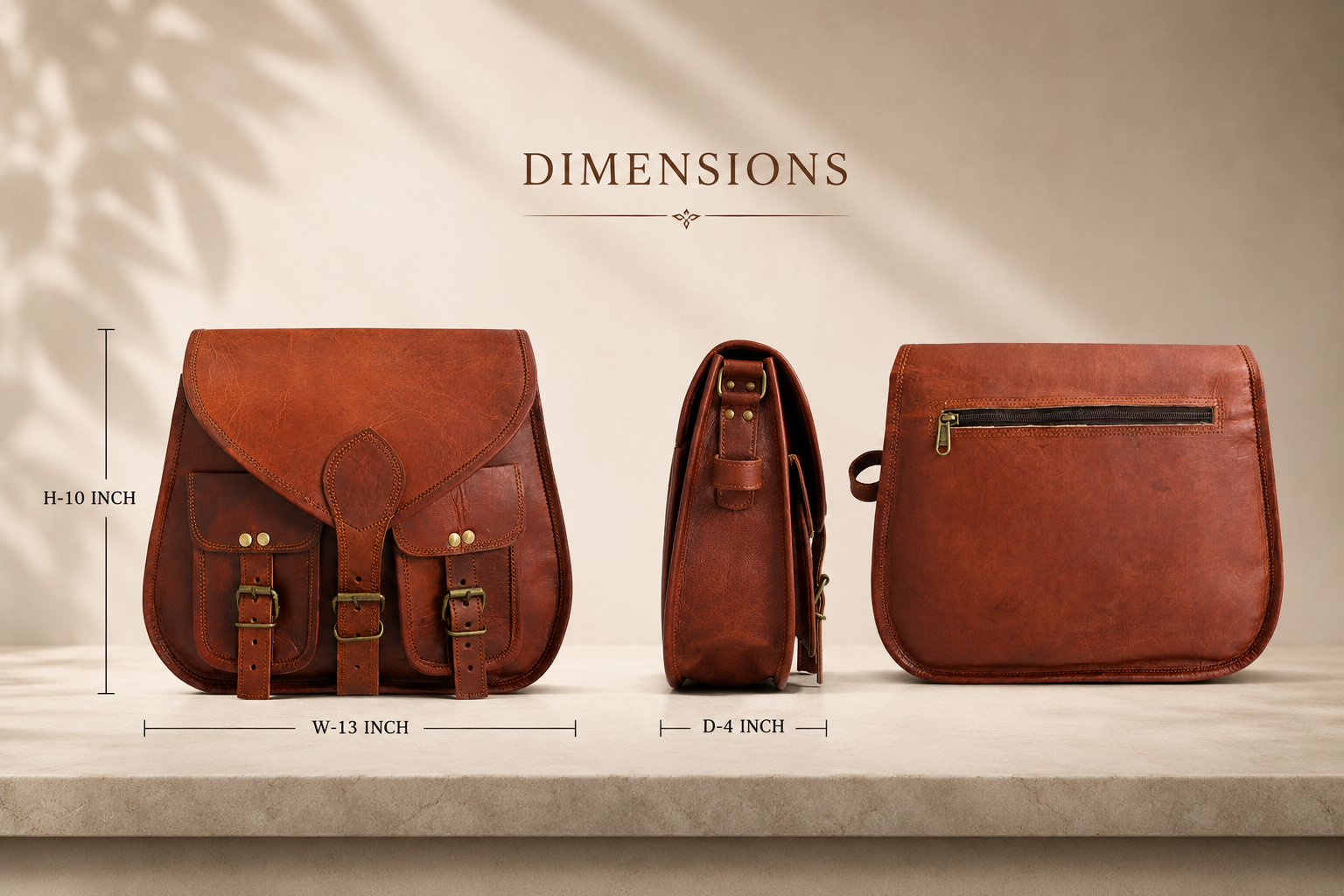 Leather crossbody bag lifestyle image