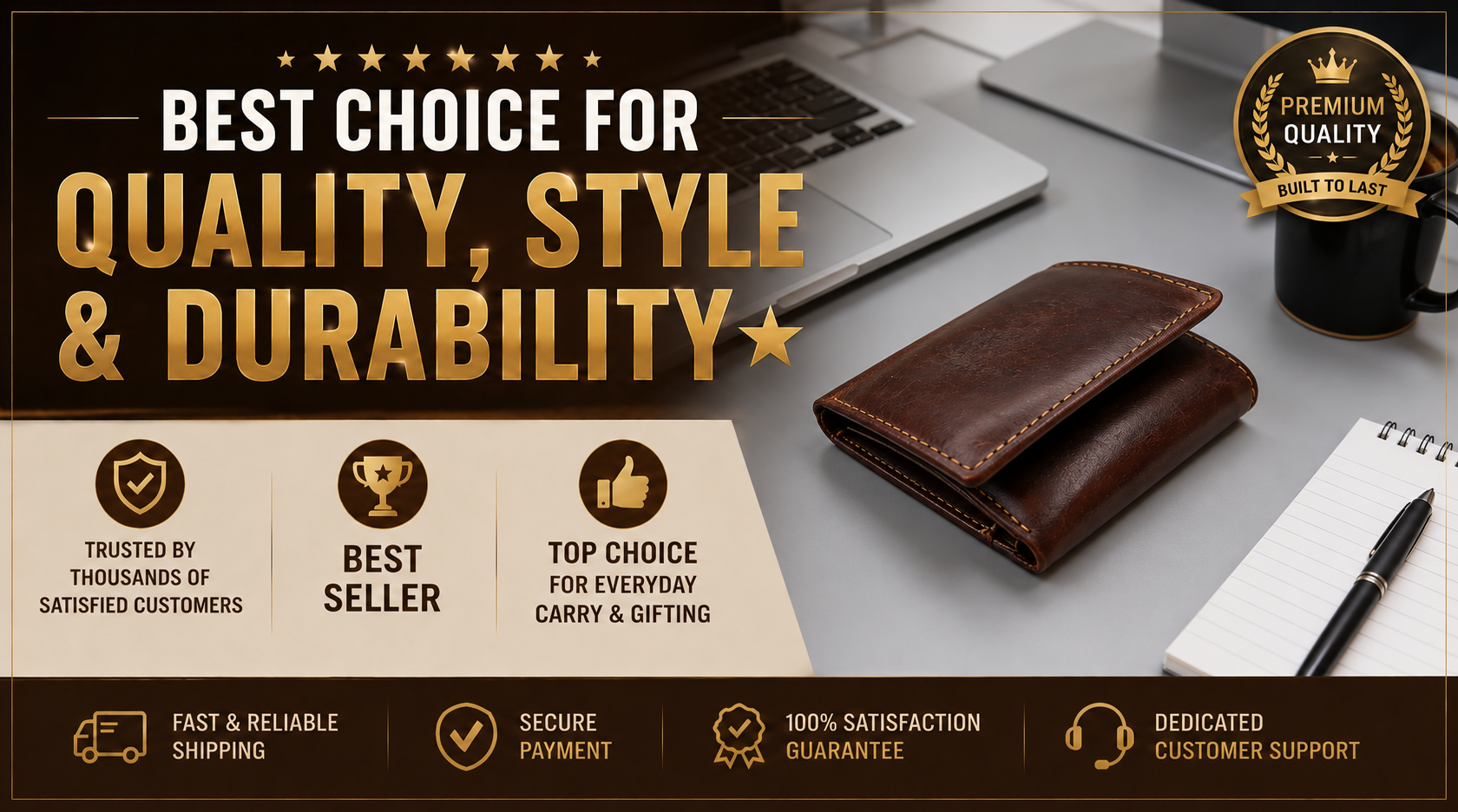 Luxora leather wallet feature image