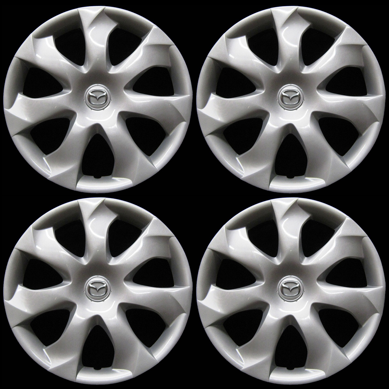 Hubcap Set for Mazda CX-3, Mazda3 2014-2022 Genuine OEM 16-in Wheel Cover 56557 - Picture 1 of 6