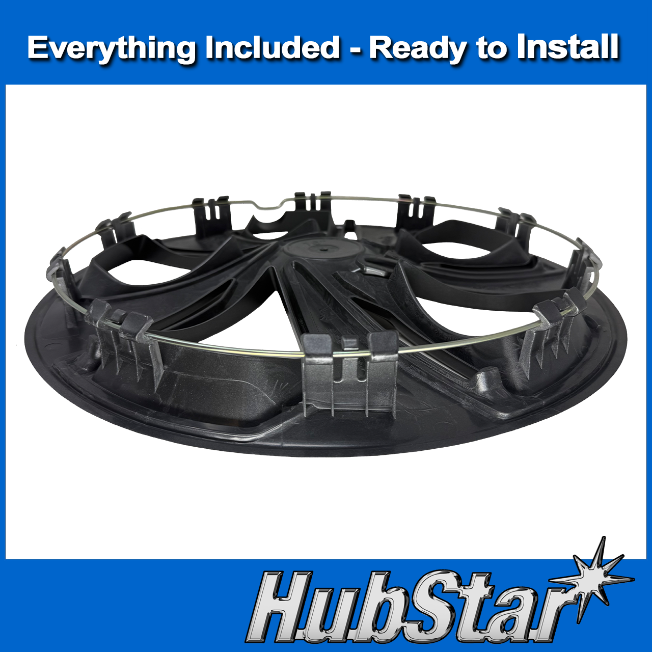 NEW Hubcap Set for Honda Civic 2016-2024, Replica Silver Charcoal