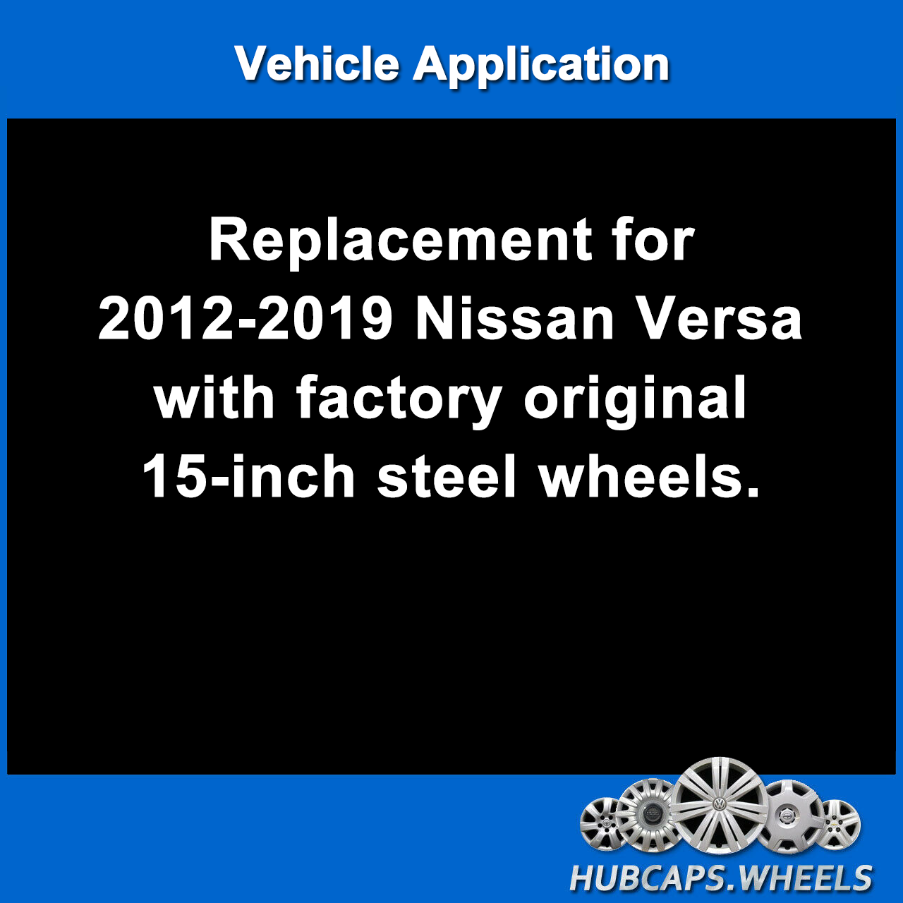 Hubcap Set Nissan Versa 2012-2019 Genuine OEM 15-inch Wheel Cover Silver 53087 - Picture 5 of 6