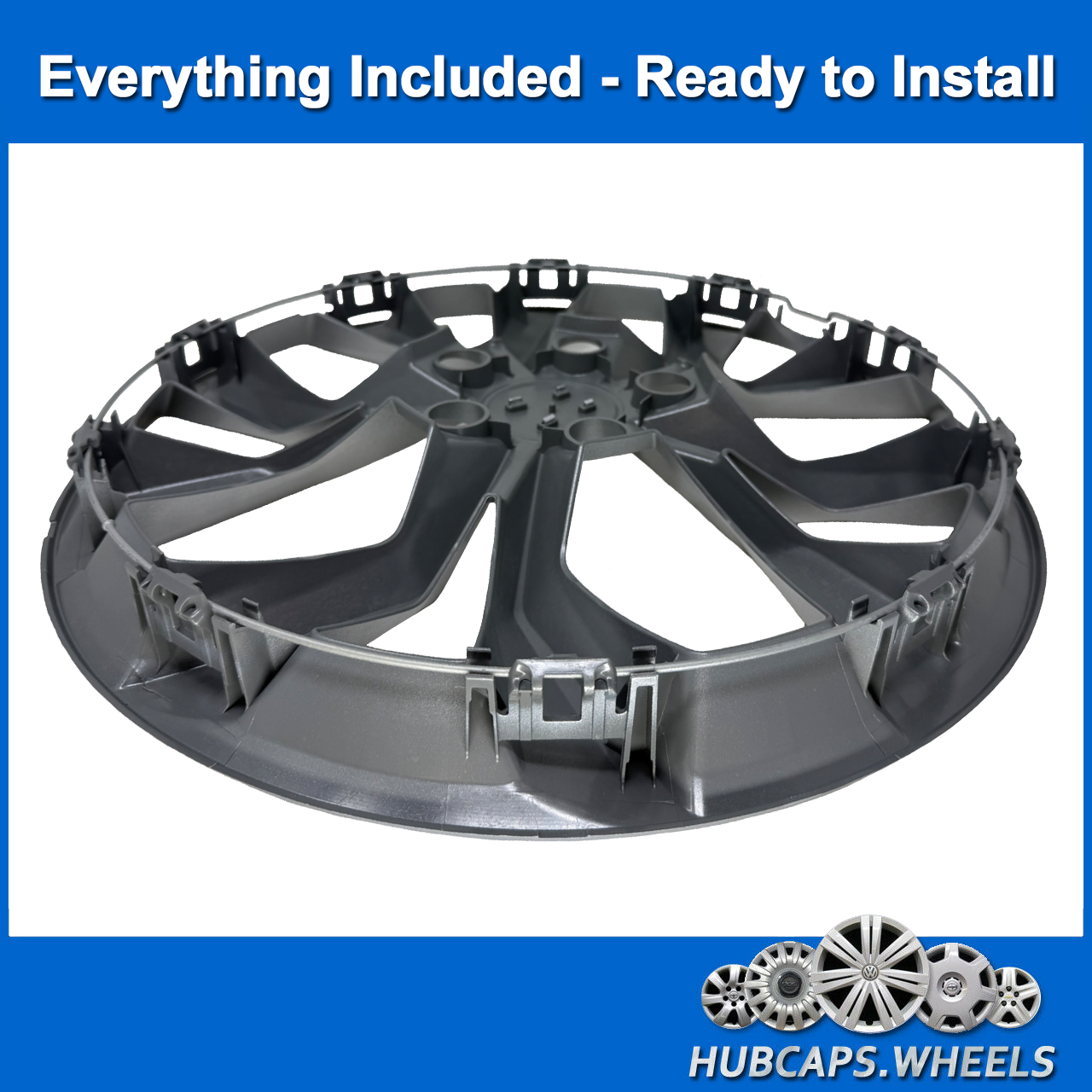 Hubcap for 2023-2025 Honda CR-V Genuine OEM Custom Gloss Black 17-inch 55105 - Picture 4 of 6