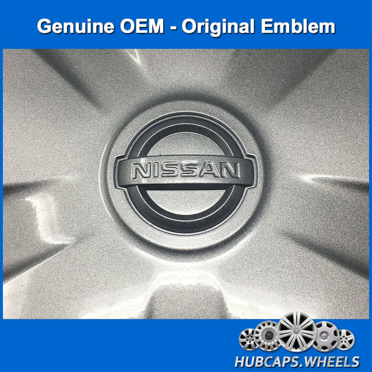 Hubcap Set Nissan Versa 2012-2019 Genuine OEM 15-inch Wheel Cover Silver 53087 - Picture 4 of 6