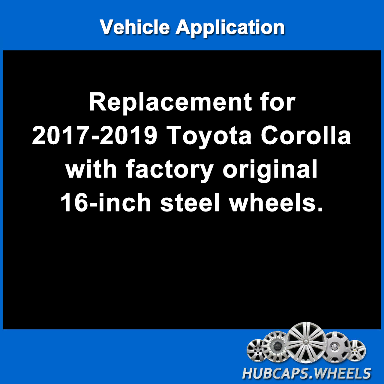 Hubcap for Toyota Corolla 2017-2019 - Genuine OEM Factory 16