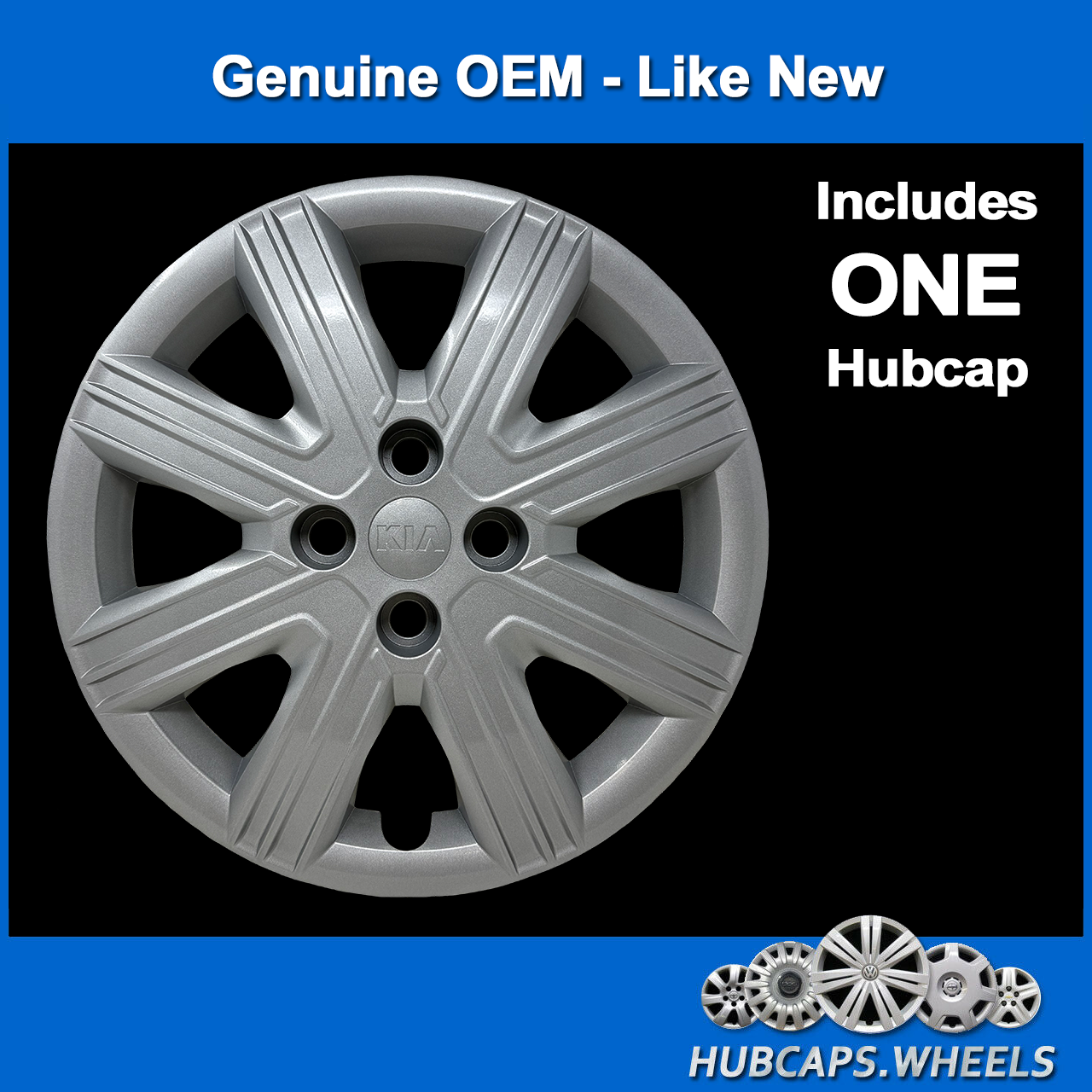 Hubcap for Kia Rio 2021, 2022, 2023 - Genuine OEM Factory 15