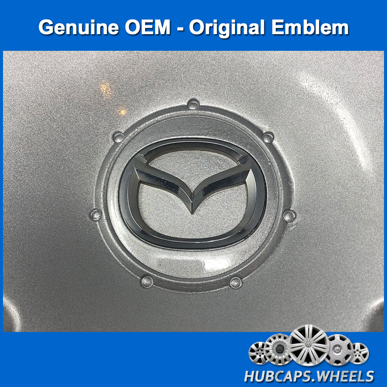 Hubcap Set for Mazda CX-3, Mazda3 2014-2022 Genuine OEM 16-in Wheel Cover 56557 - Picture 3 of 6