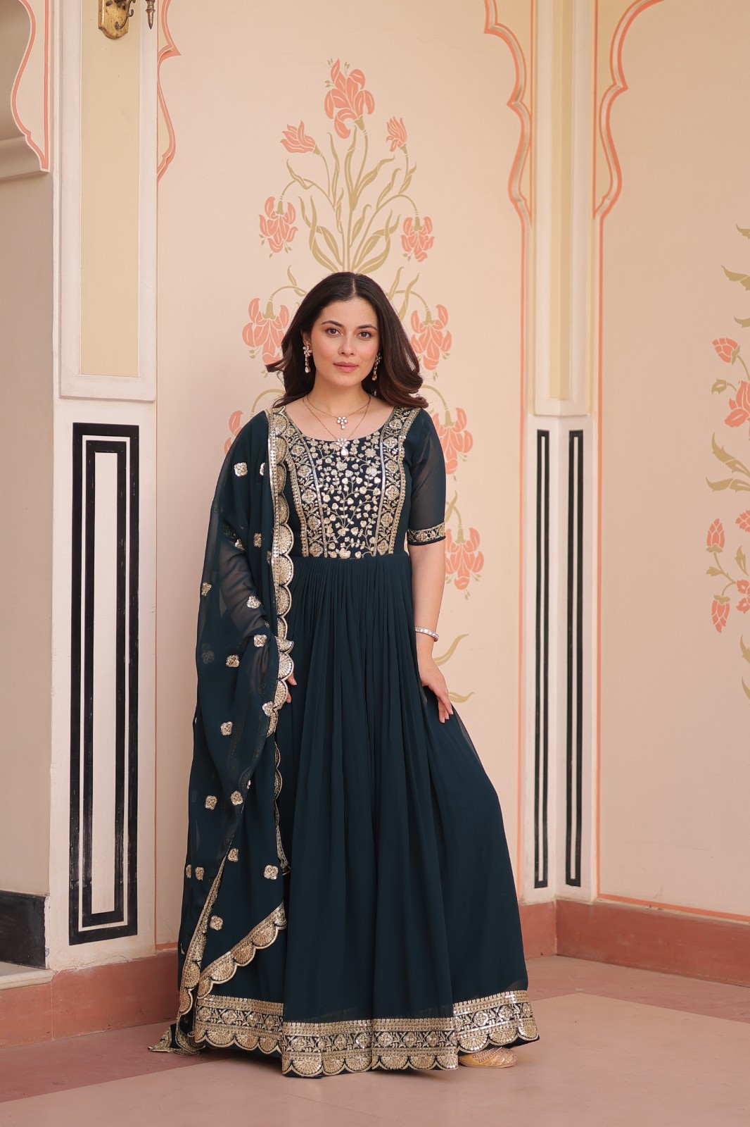 Indian Bollywood Party Ethnic Suit Anarkali ReadyMade Kameez Salwar Pakistani
