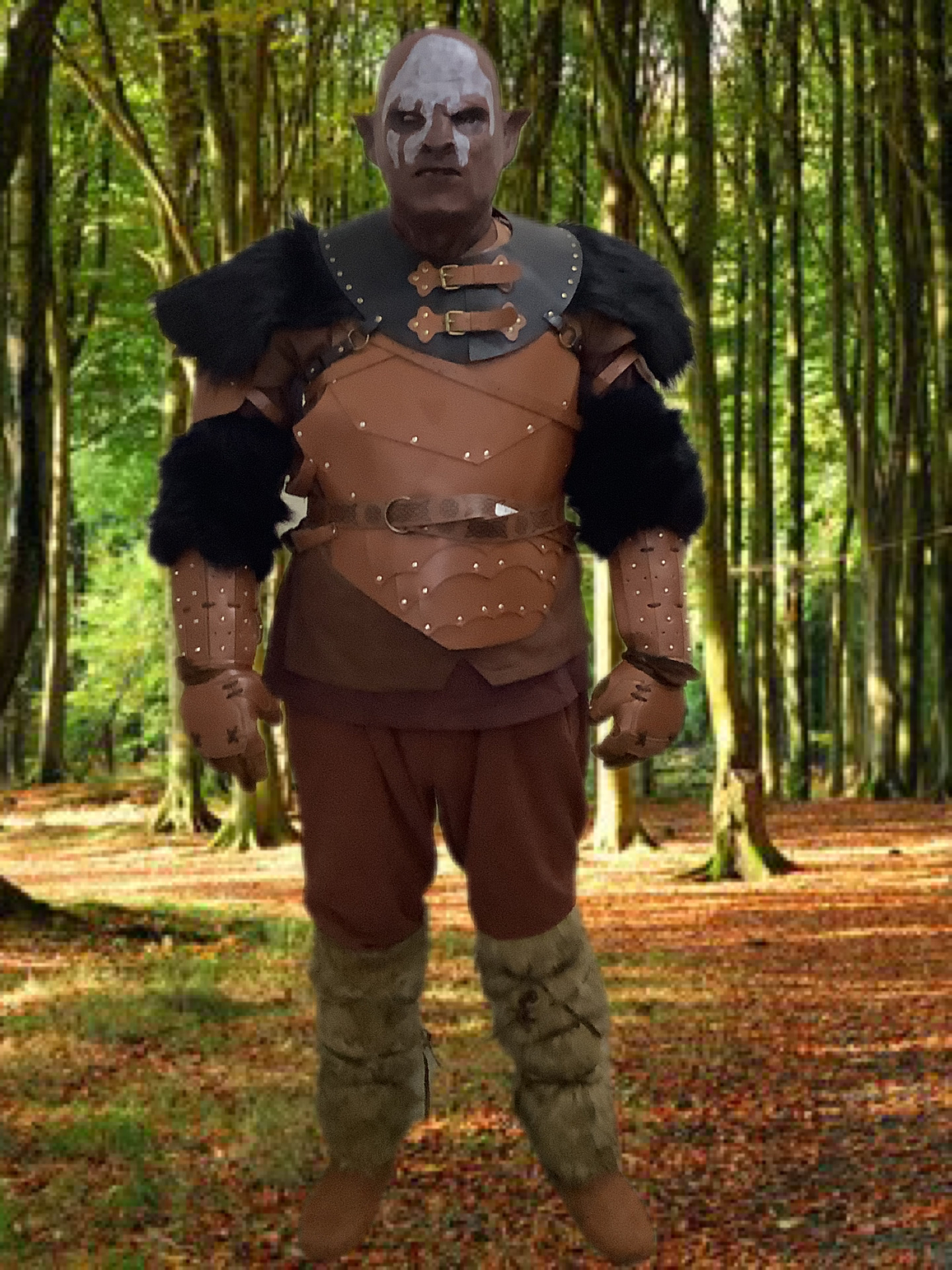 Orc Silicone Mask & Full Cosplay Costume XL - Picture 1 of 11