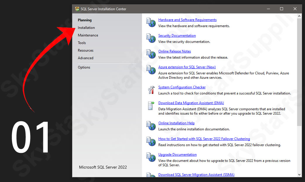 SQL Server 2022 Standard Installation