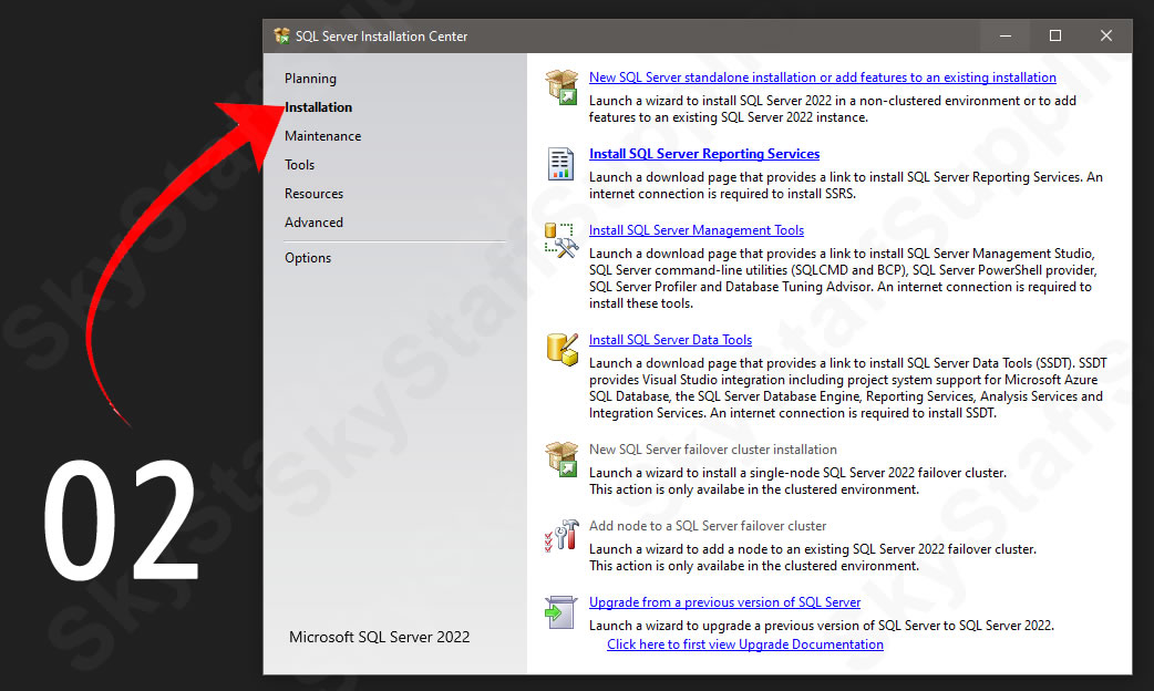 SQL Server 2022 Standard Installation