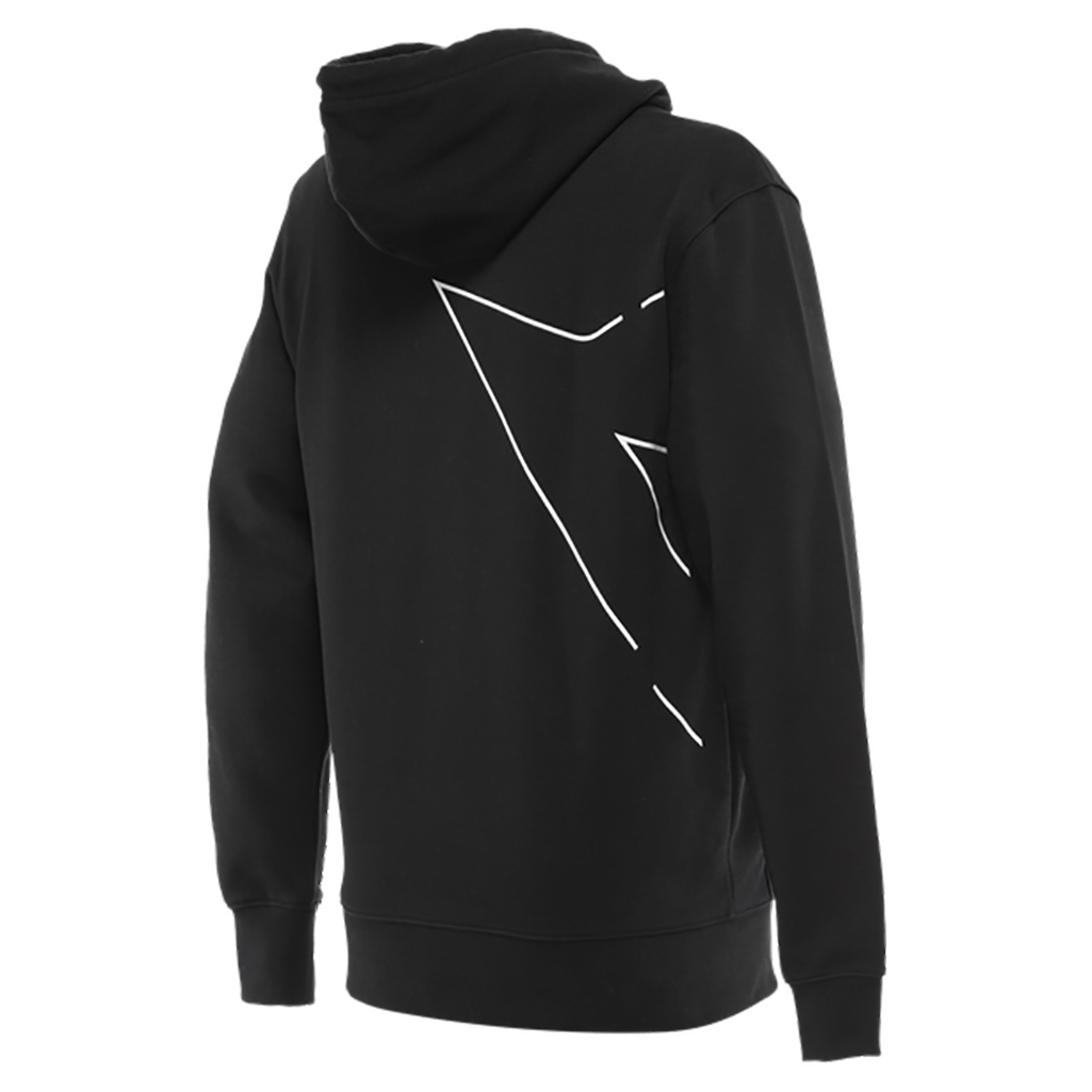 Sweatshirt hoodie DAINESE OUTLINE HOODIE DAINESE BLACK/GLACIER-GRAY S - Picture 2 of 3