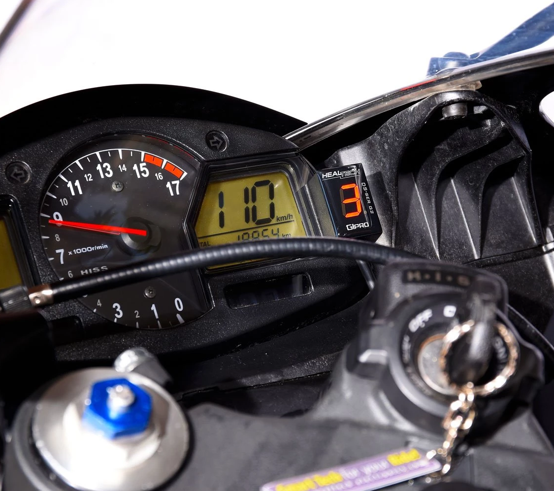 Healtech Gear Position Indicator for Honda GL1800 Goldwing 2006 2017 RED - Picture 5 of 8