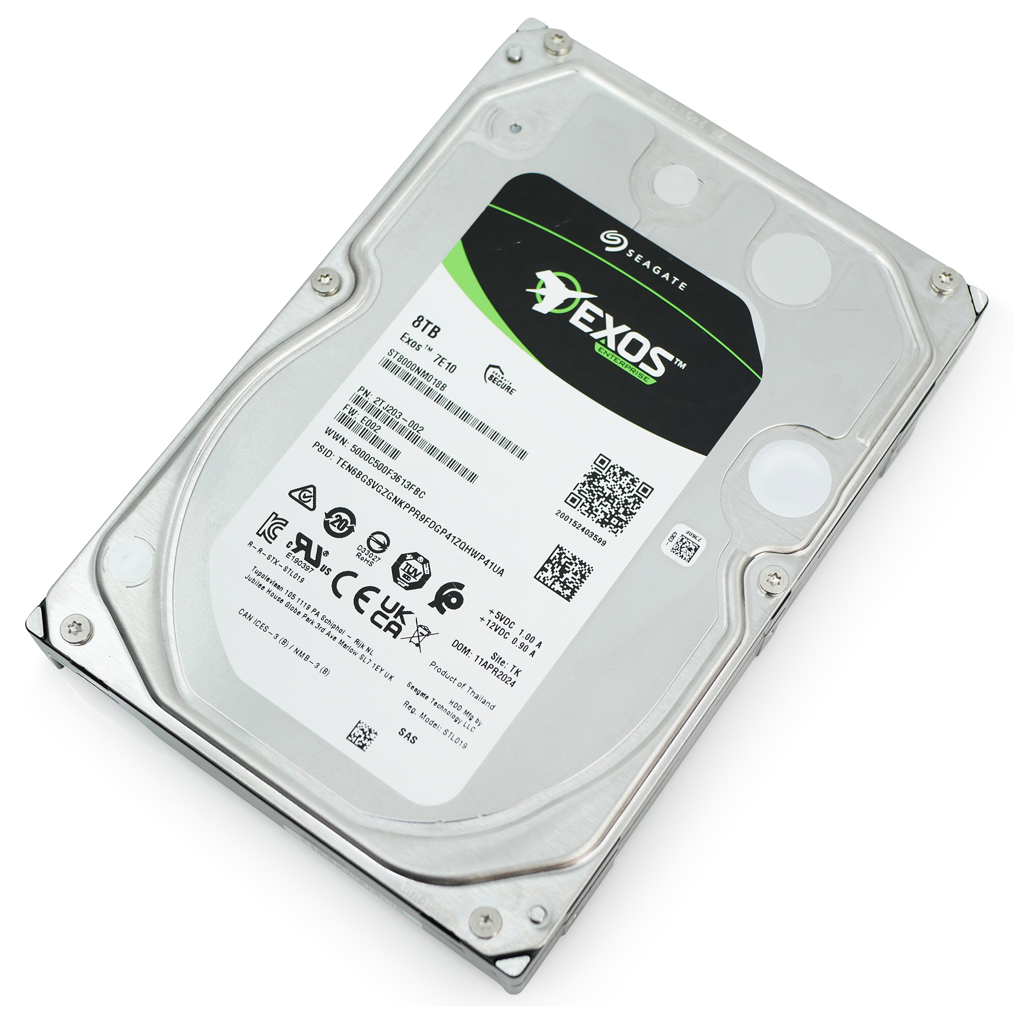 Seagate Exos 7E10 8TB SAS 12Gb/s 3.5in Enterprise HDD ST8000NM018B