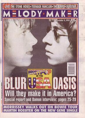 ③MELODY·MAKER　付録　両面ポスター　OASIS BLUR 89dcfb6186a37e560518594da1f788