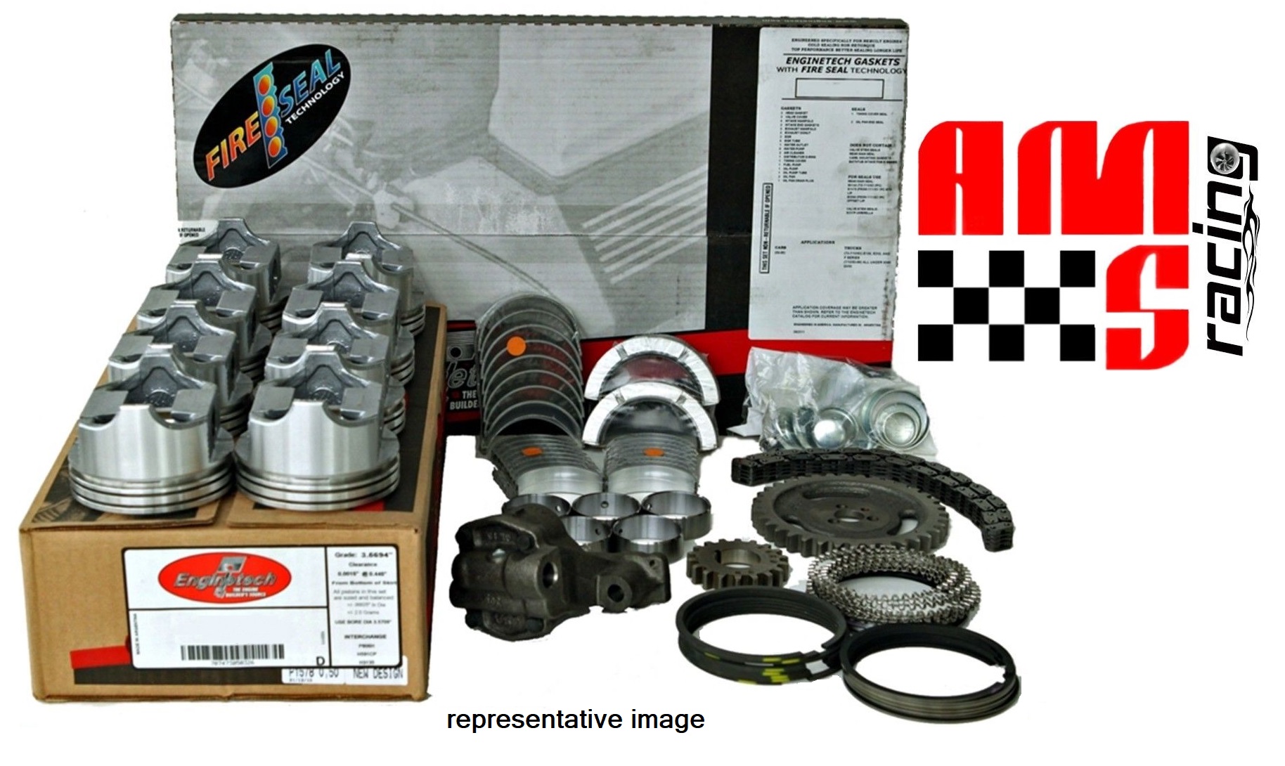 Engine Rebuild Overhaul Kit for 1977-1983 Ford SBF 302 5.0L 2 Piece Seal - Picture 1 of 9