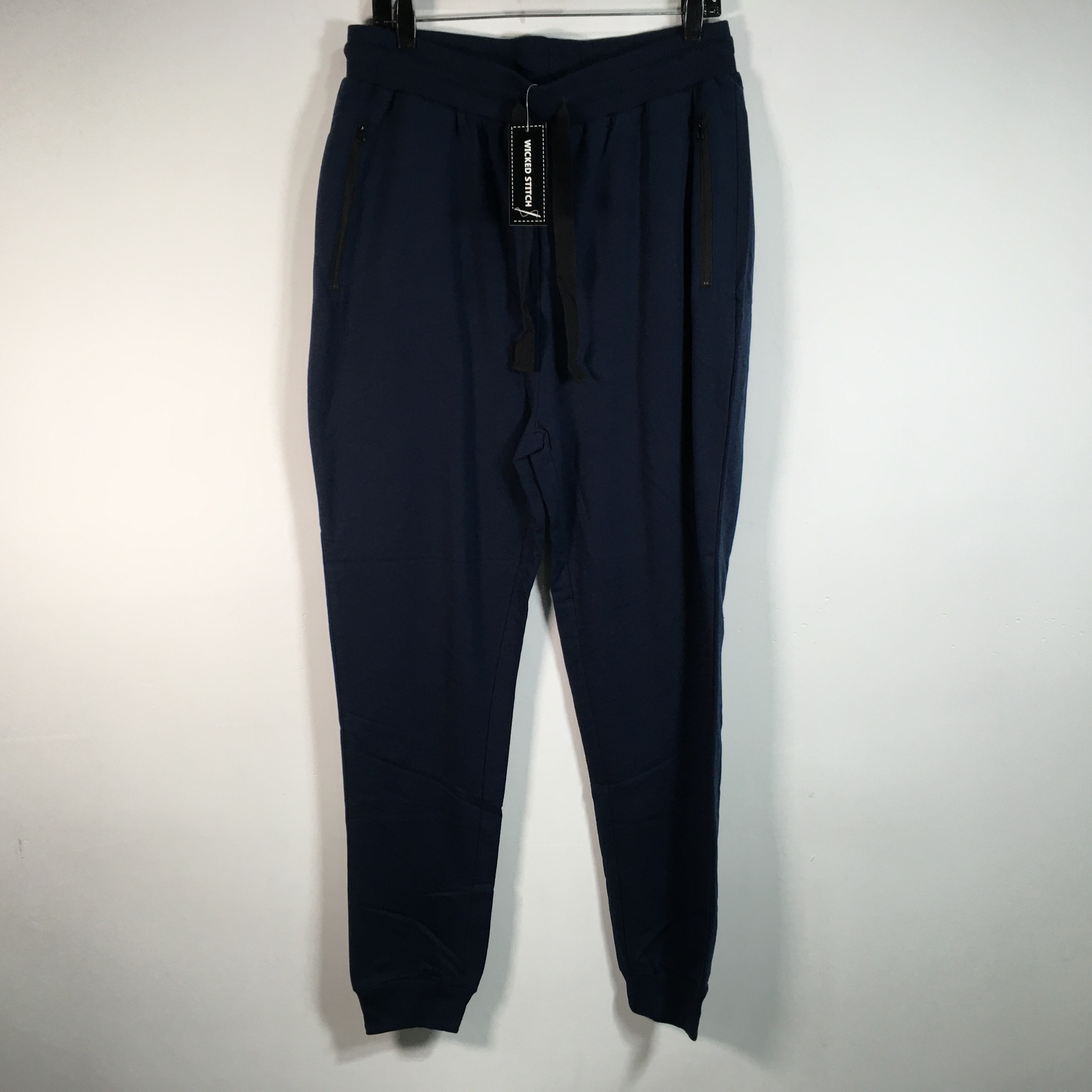 Wicked Stitch Pull-On Jogger Sweat Pant, Men's Size L - Navy