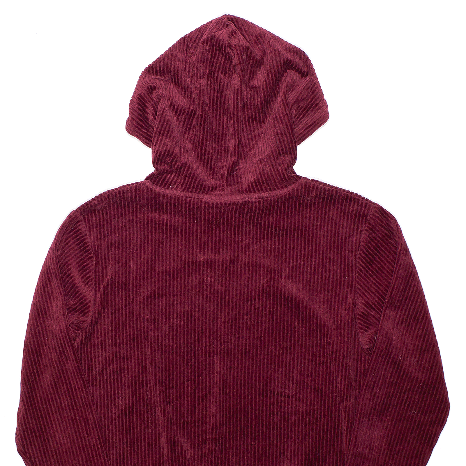 Felpa con cappuccio FILA donna sportiva in velluto a coste marrone pullover XXS