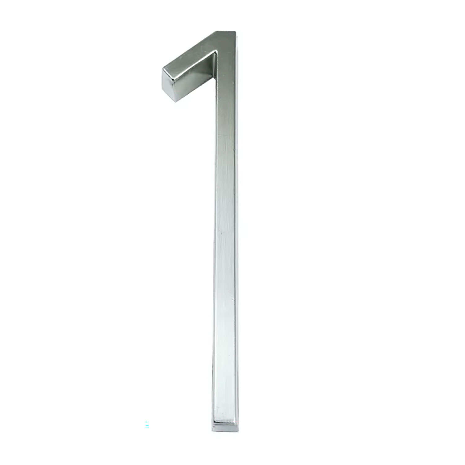 5 Inch Silver Metal Floating House Numbers Modern 3D Address Numbers Rust Proof