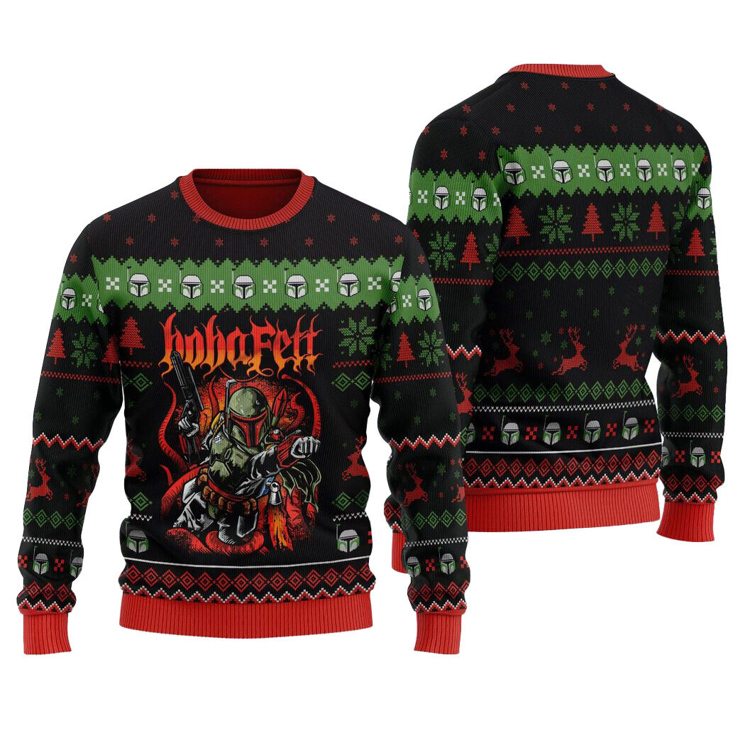 Boba Fett Star Wars Movie Fans Christmas Premium 3D SWEATER Mother Day Gift - Picture 1 of 3