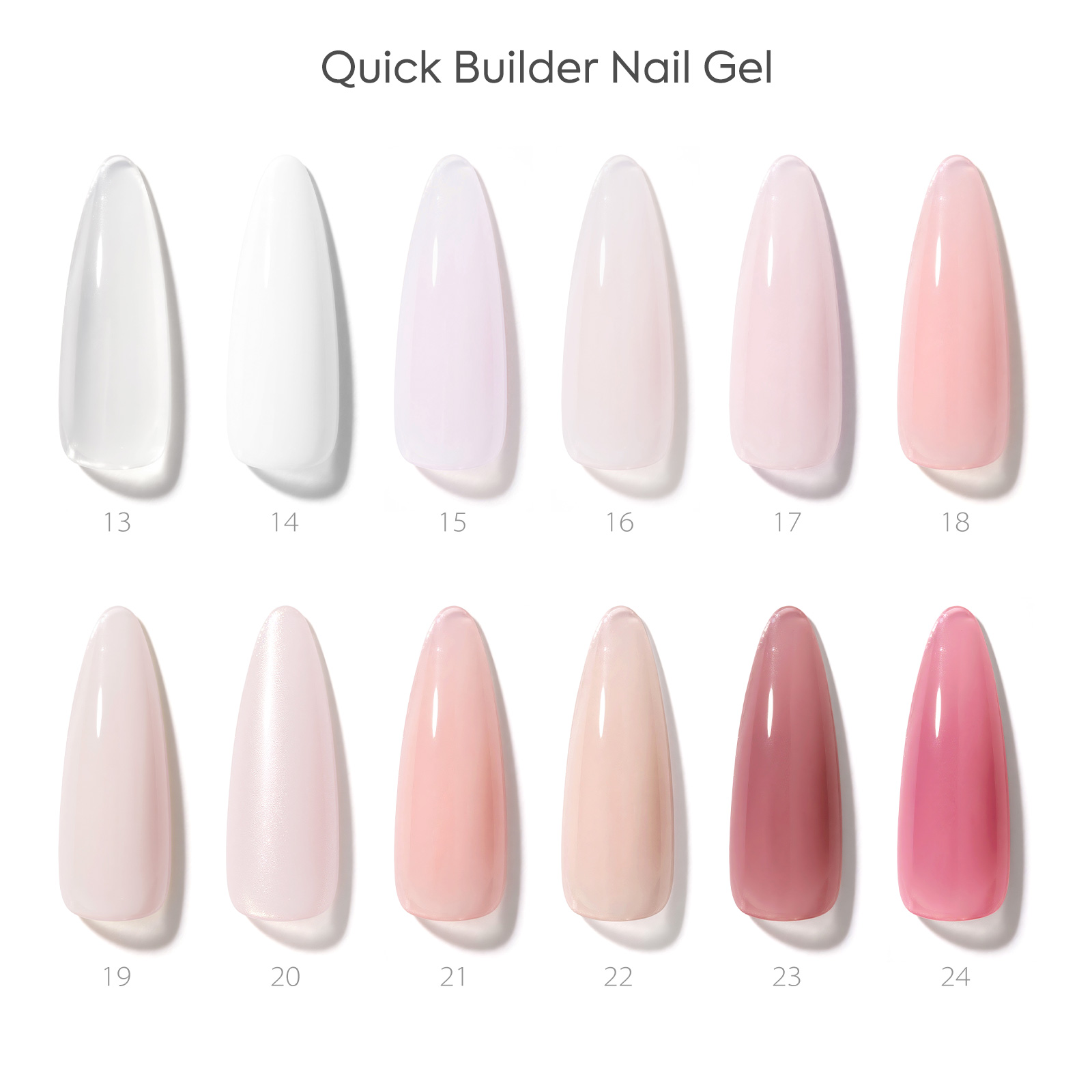 CANNI 9ml Builder Gel - UV & LED - Shade card